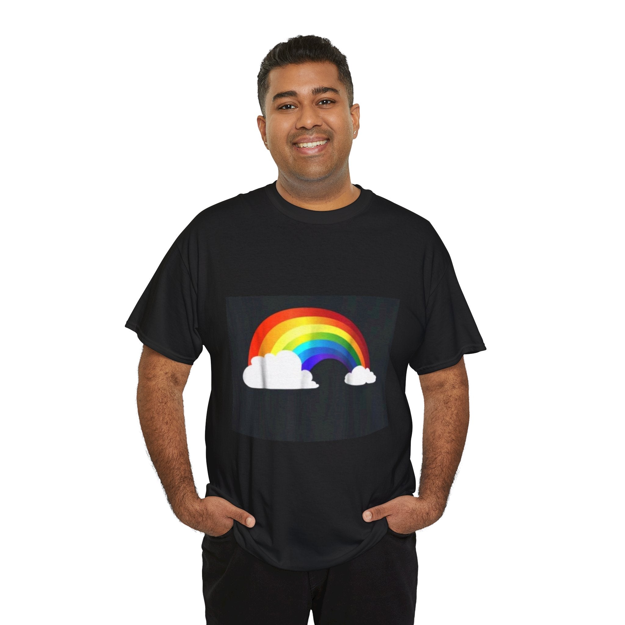 Rainbow Clouds T-Shirt — Bright Pride Graphic Tee