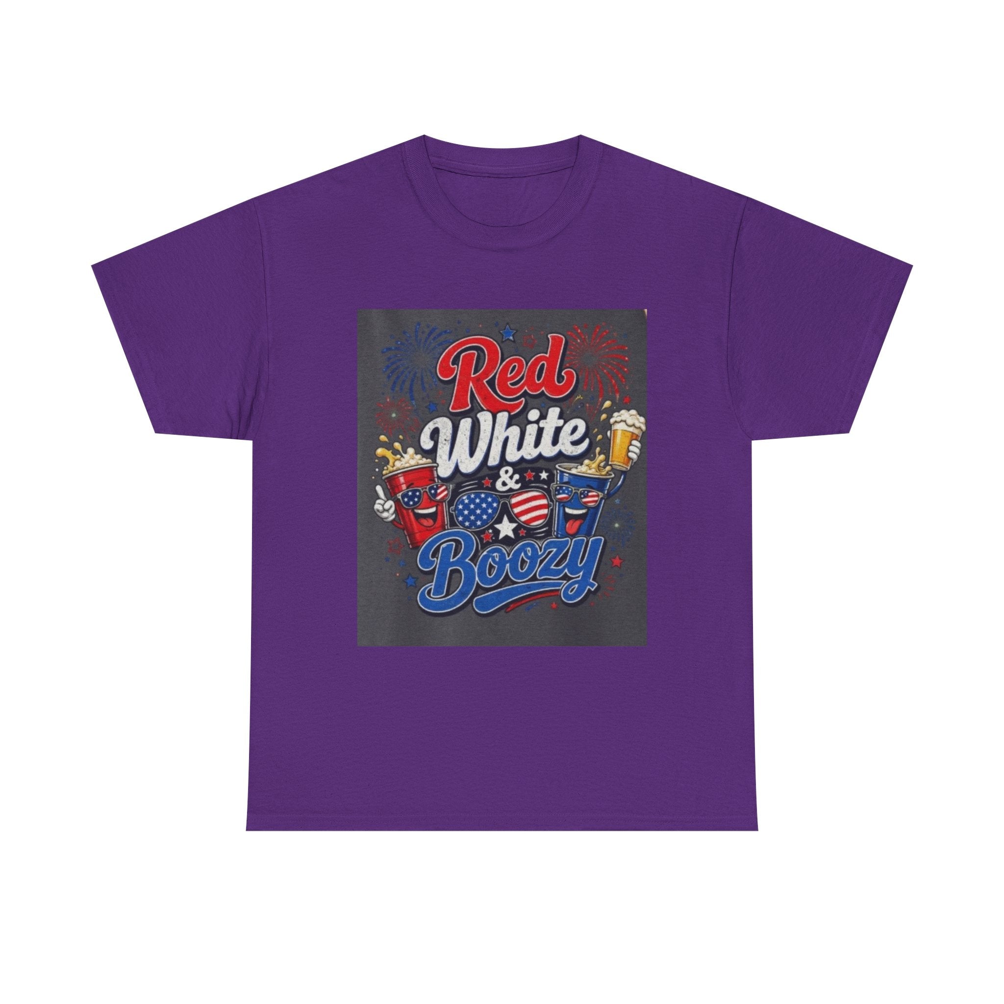 Red White & Boozy T-Shirt – Patriotic 4th of July Party Tee