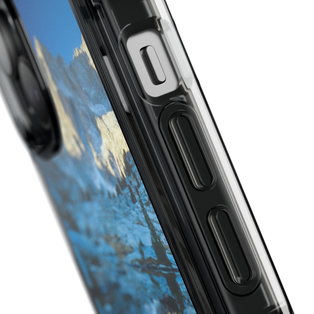 Clear Magnetic Impact Phone Case — Mountain Lake Scenic Phone Cover