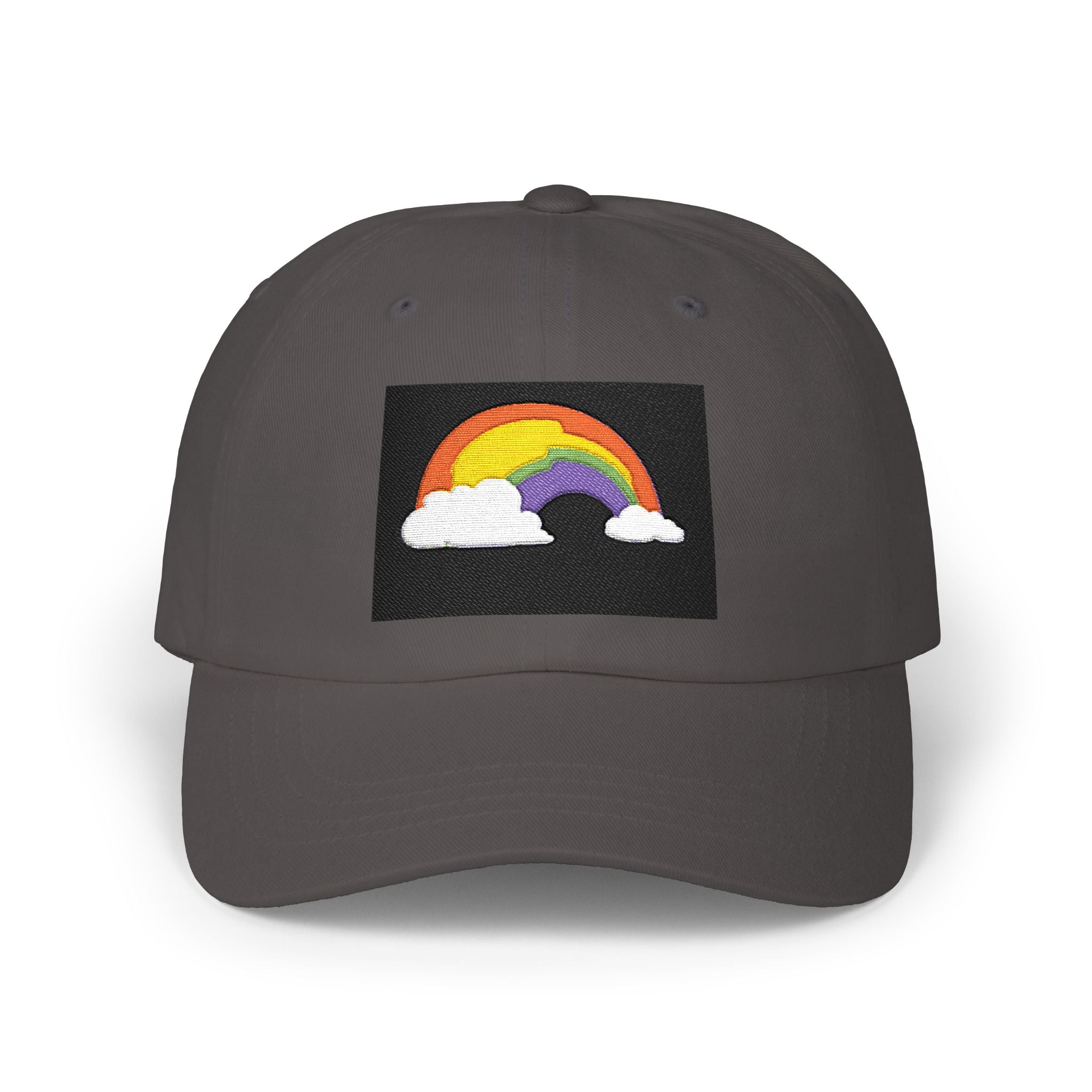 Dad Cap — Embroidered Rainbow Patch Baseball Hat
