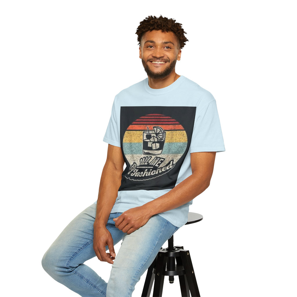 T-Shirt — "Call Me Old Fashioned" Retro Cocktail Graphic Tee