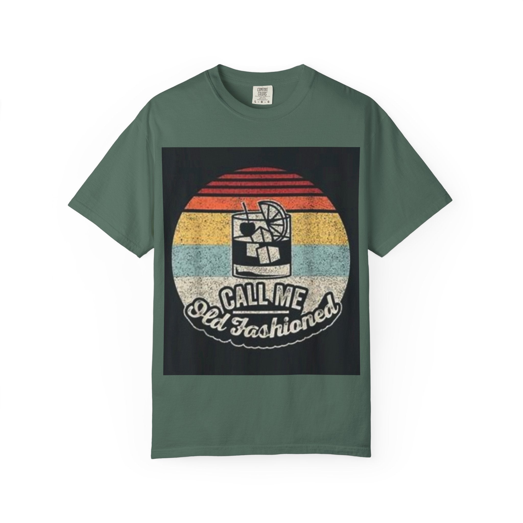 T-Shirt — "Call Me Old Fashioned" Retro Cocktail Graphic Tee
