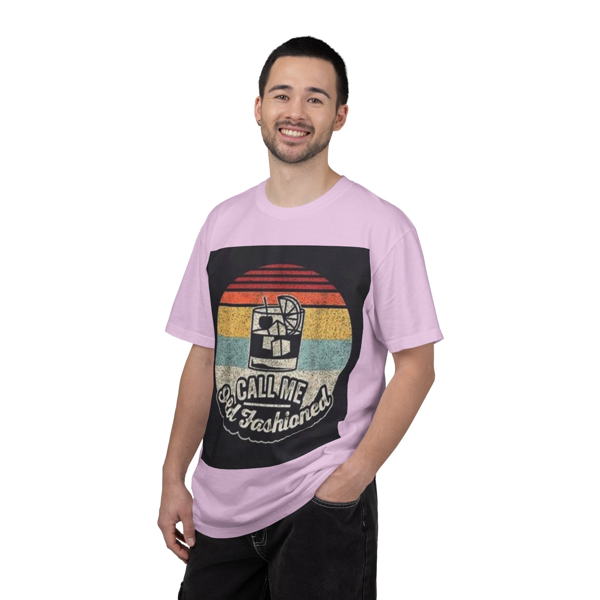 T-Shirt — "Call Me Old Fashioned" Retro Cocktail Graphic Tee