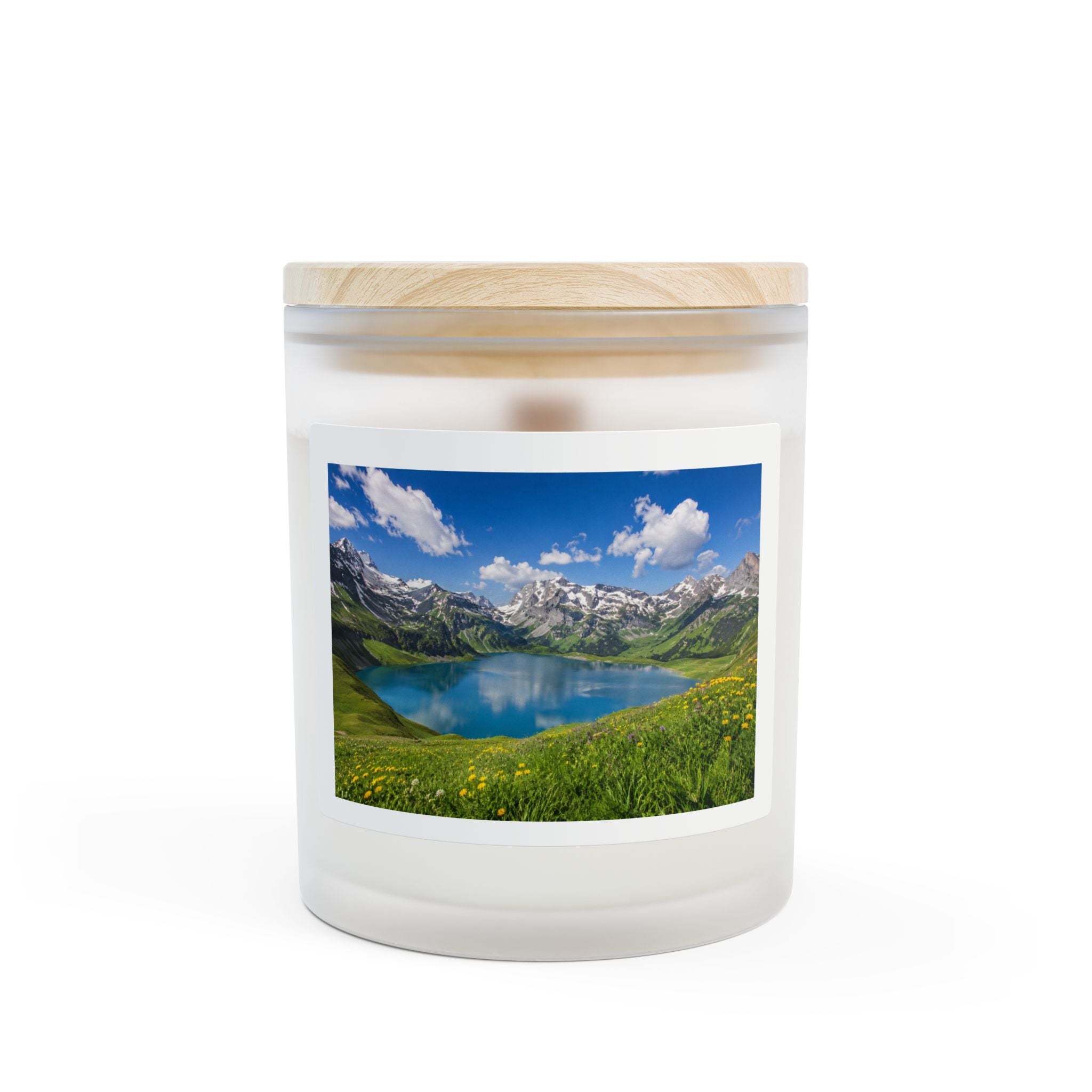Mountain Lake Scented Candle — Frosted Glass 11oz