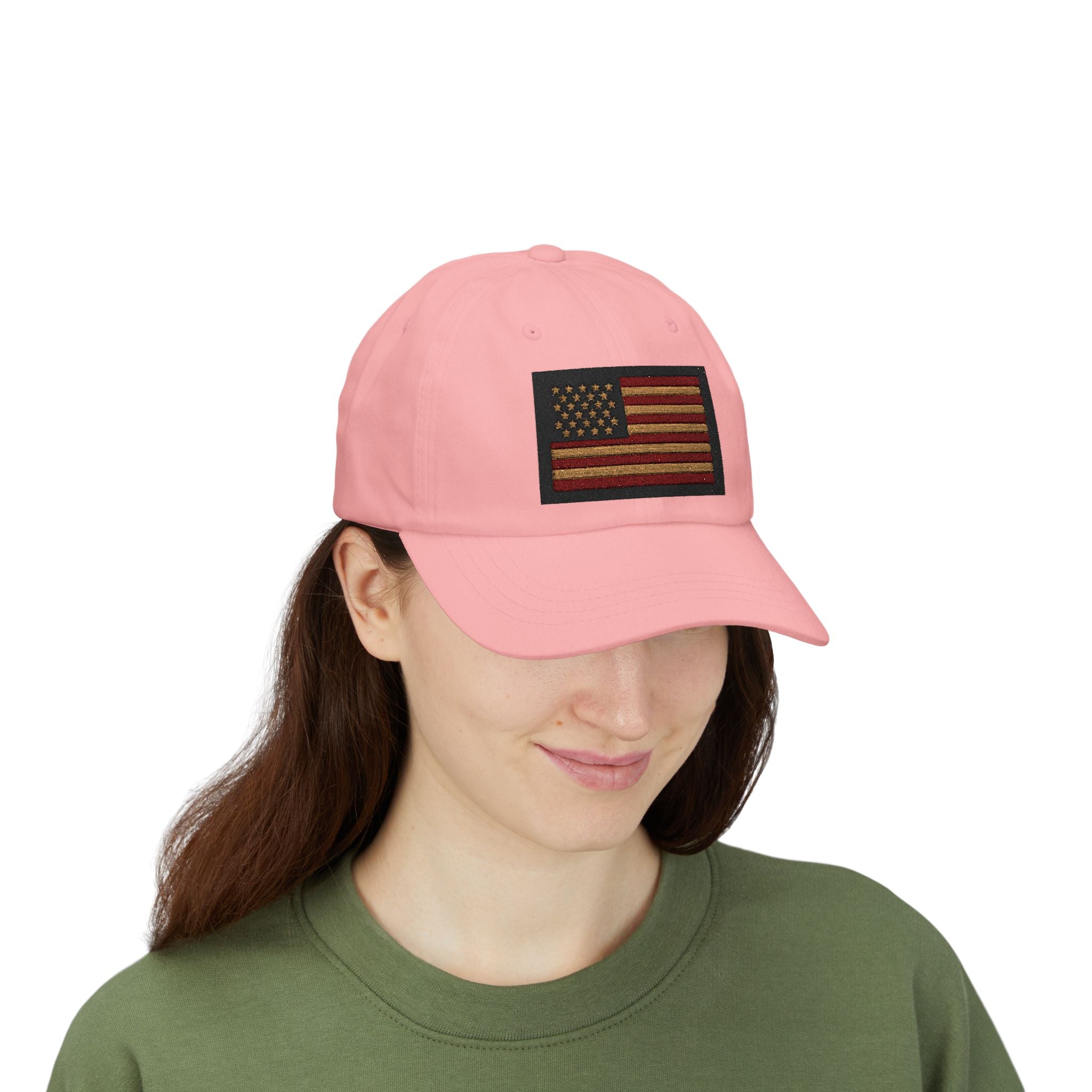 Vintage American Flag Dad Cap — Embroidered USA Baseball Hat