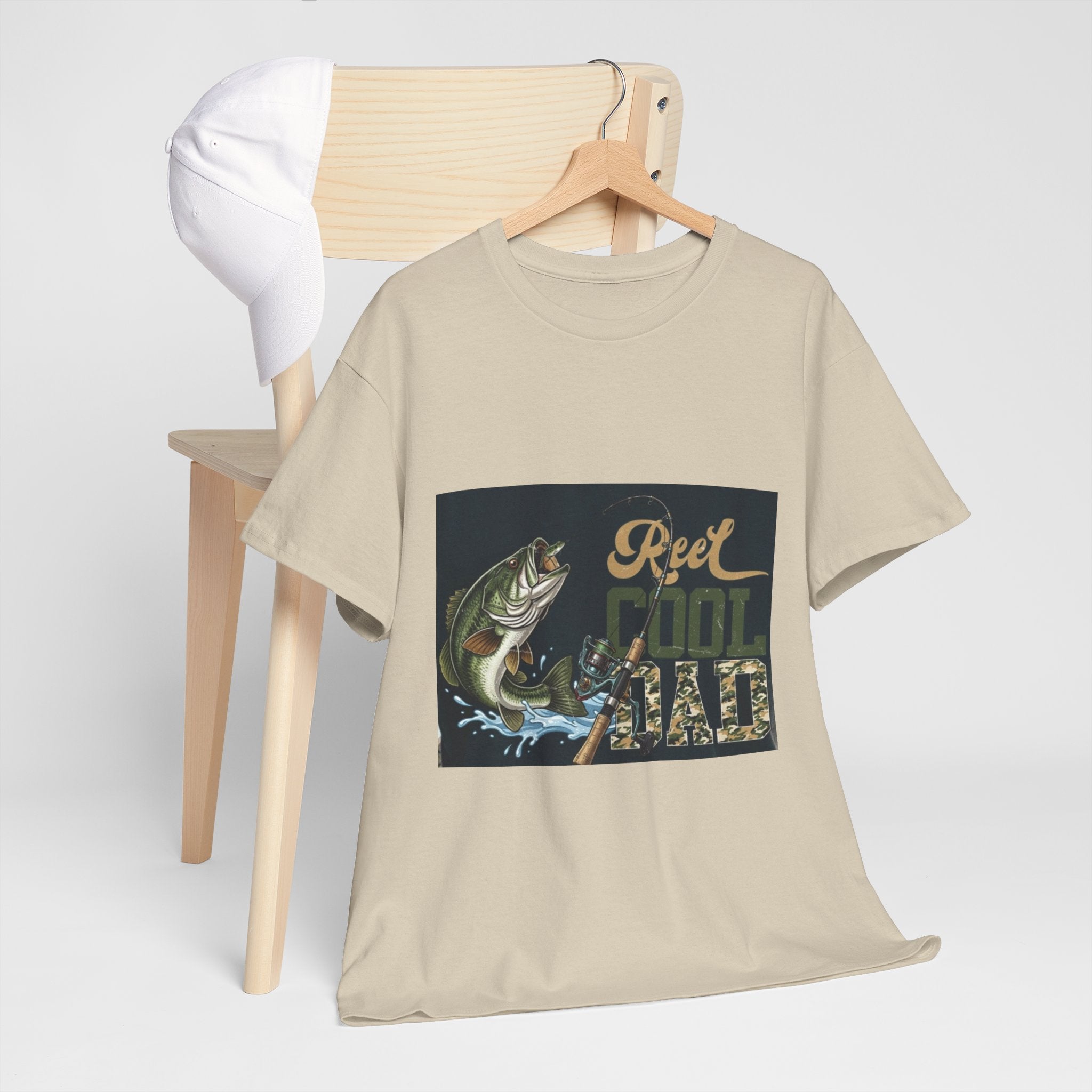 Fishing T-Shirt — "Reel Cool Dad" Graphic Tee