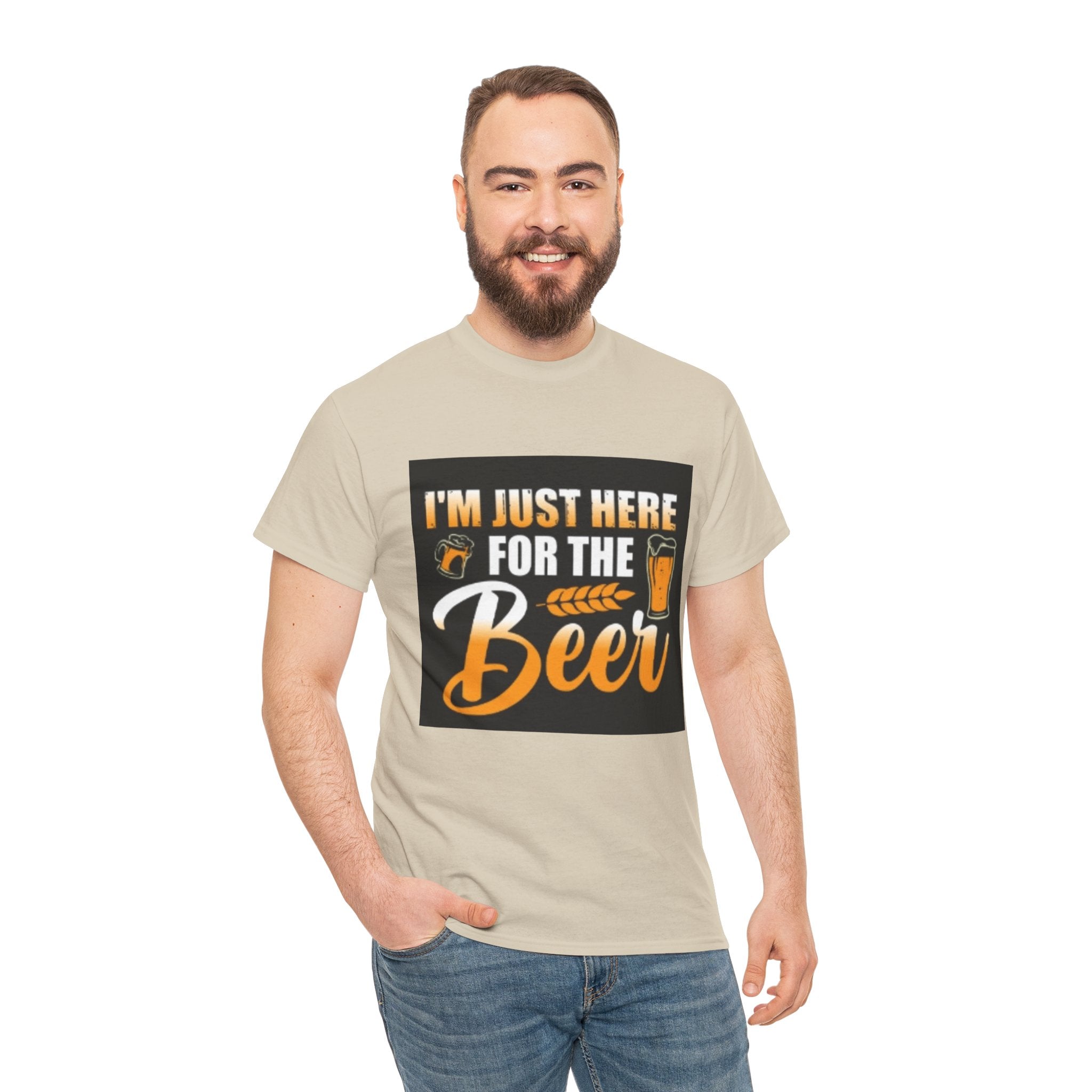 I'm Just Here for the Beer T-Shirt — Funny Beer Drinking Tee for Parties & Oktoberfest