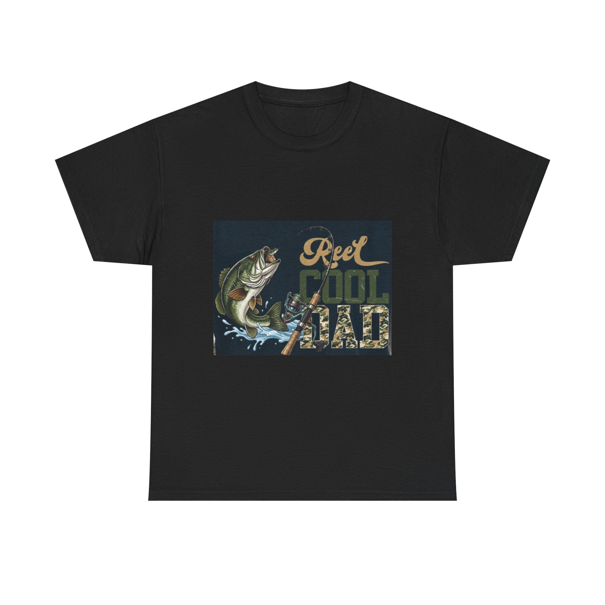 Fishing T-Shirt — "Reel Cool Dad" Graphic Tee