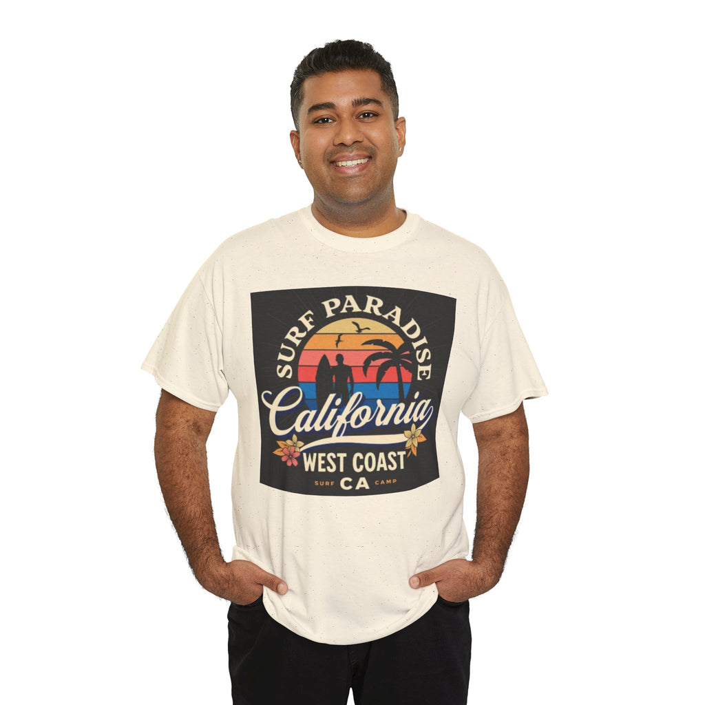 California Surf Paradise Tee — West Coast CA Vintage Sunset Graphic T-Shirt