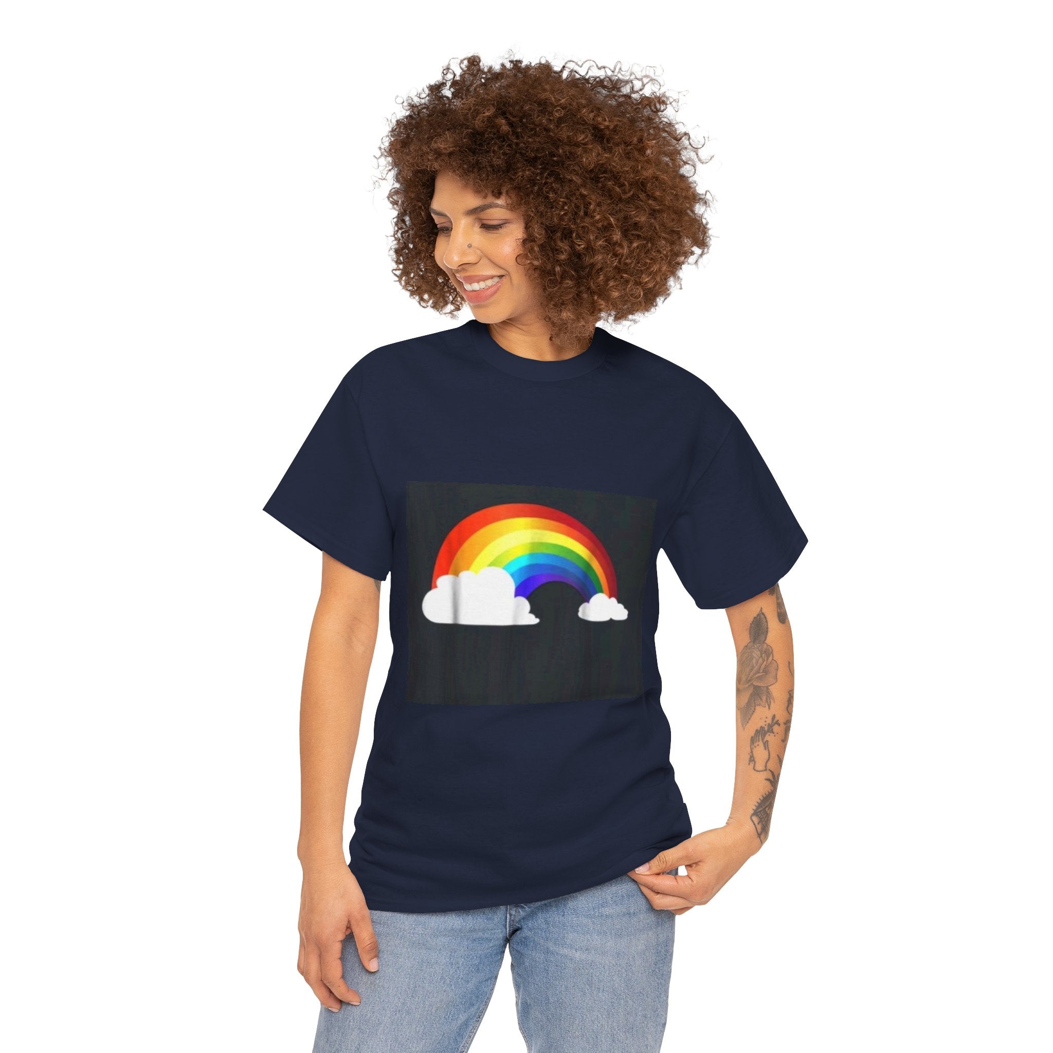 Rainbow Clouds T-Shirt — Bright Pride Graphic Tee