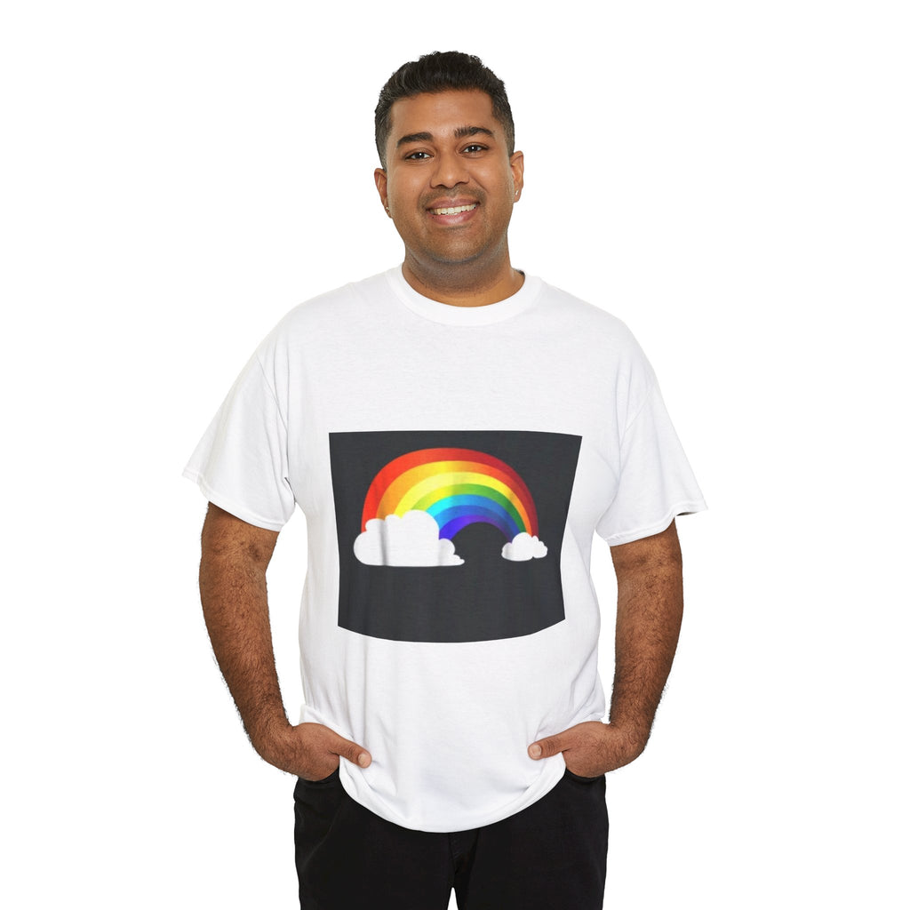 Rainbow Clouds T-Shirt — Bright Pride Graphic Tee