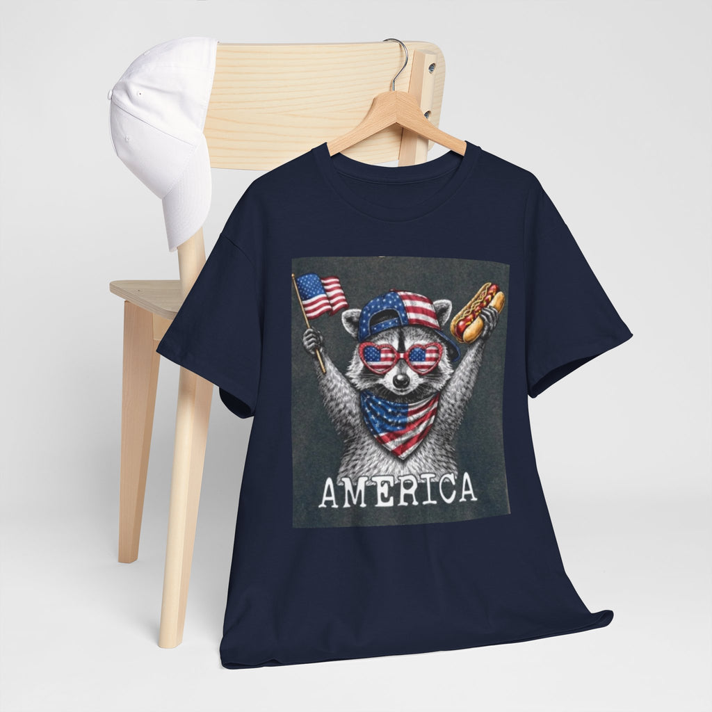 Patriotic Raccoon 'America' T-Shirt