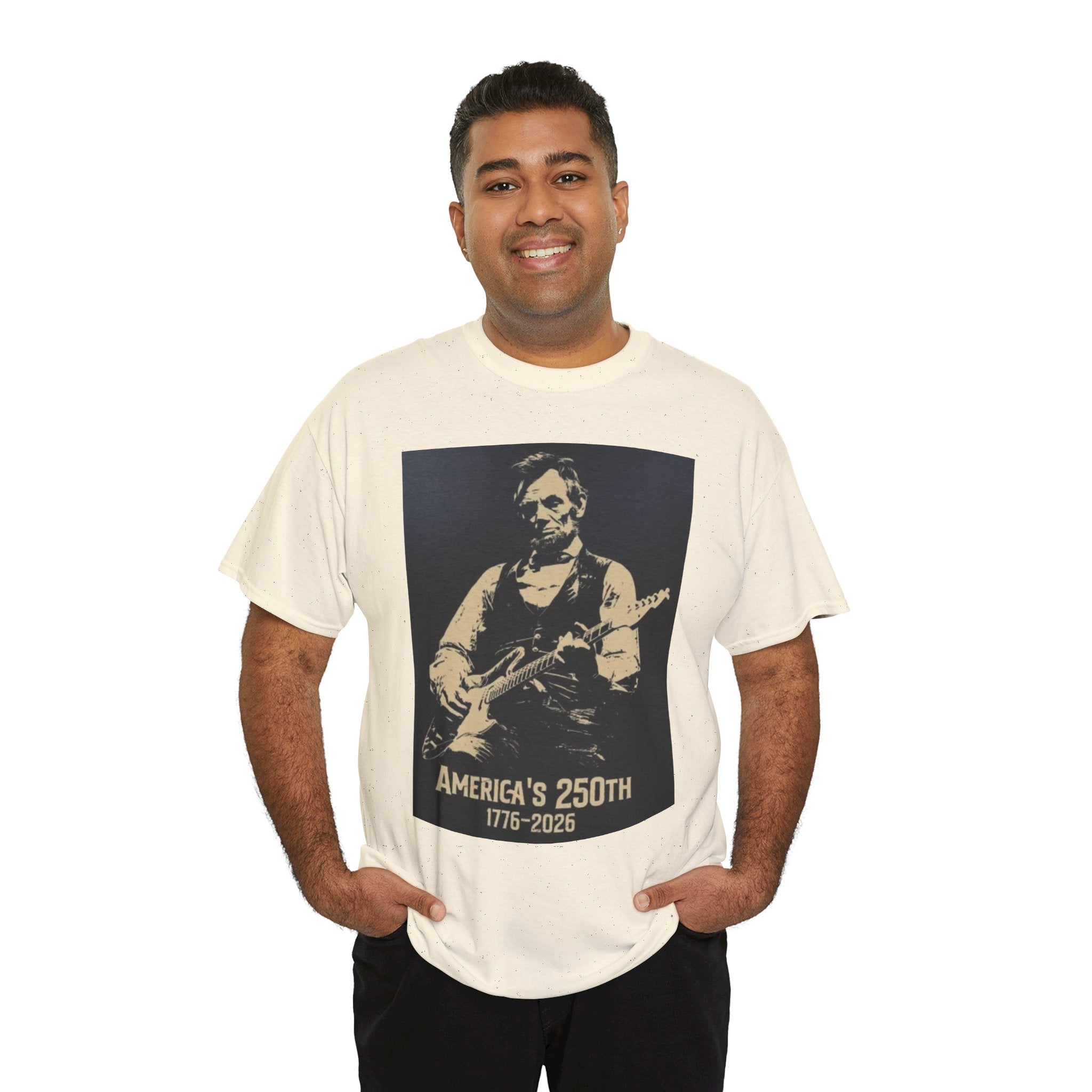 America's 250th Guitar Tee — 1776–2026 Patriotic Rock T‑Shirt