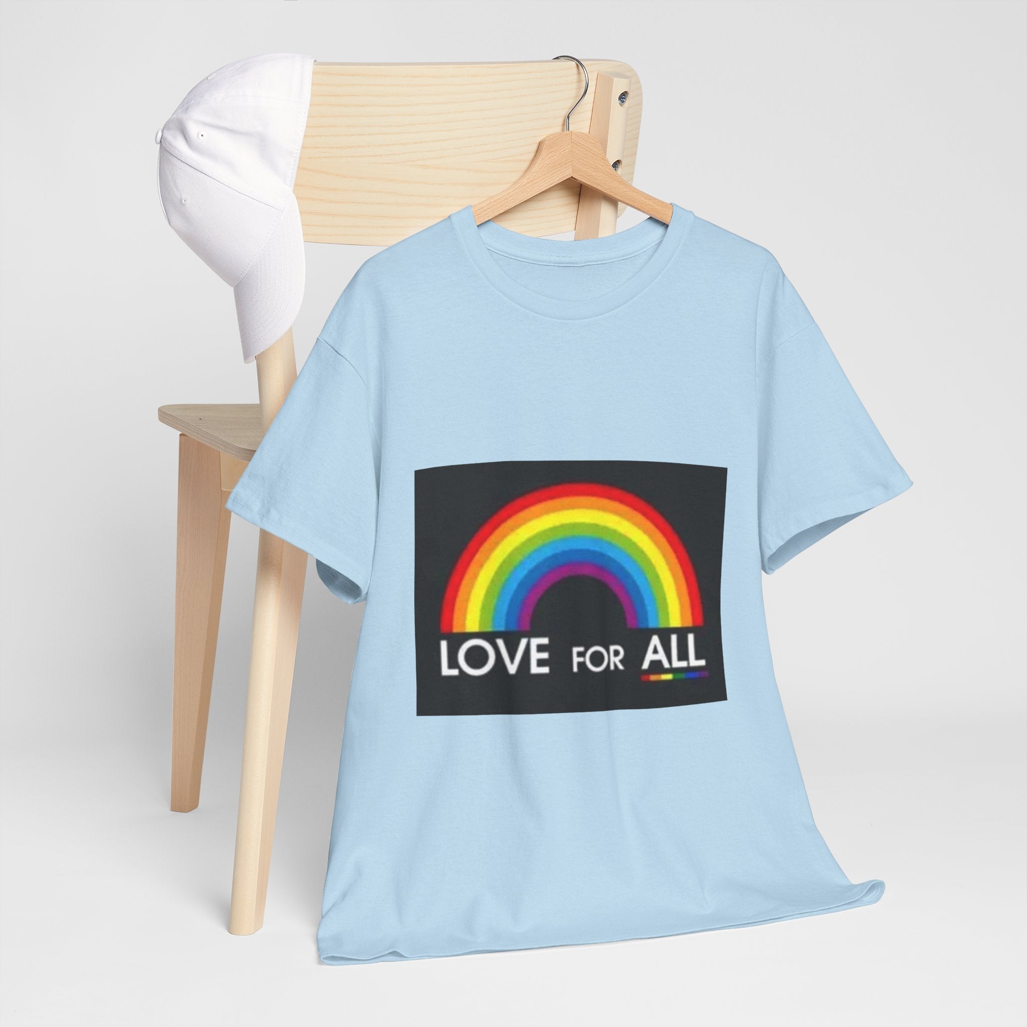 T-Shirt — 'Love For All' Rainbow Pride Tee