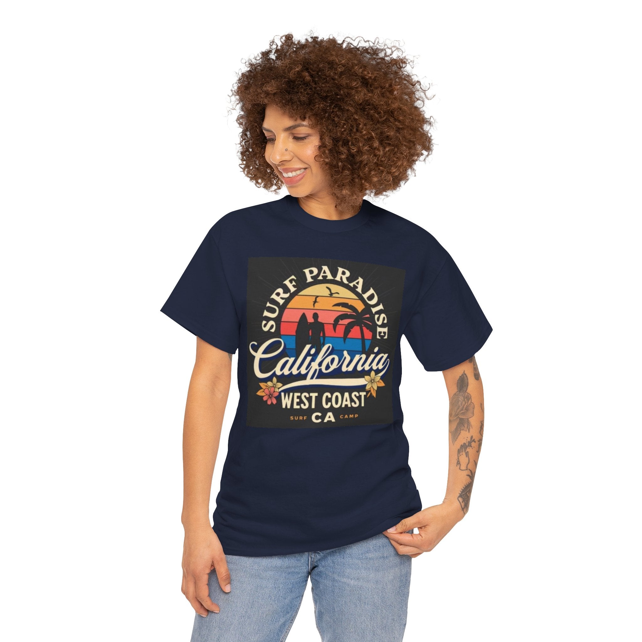 California Surf Paradise Tee — West Coast CA Vintage Sunset Graphic T-Shirt