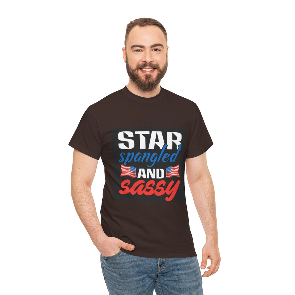 Star Spangled and Sassy Tee — Patriotic 4th of July Shirt with Flags