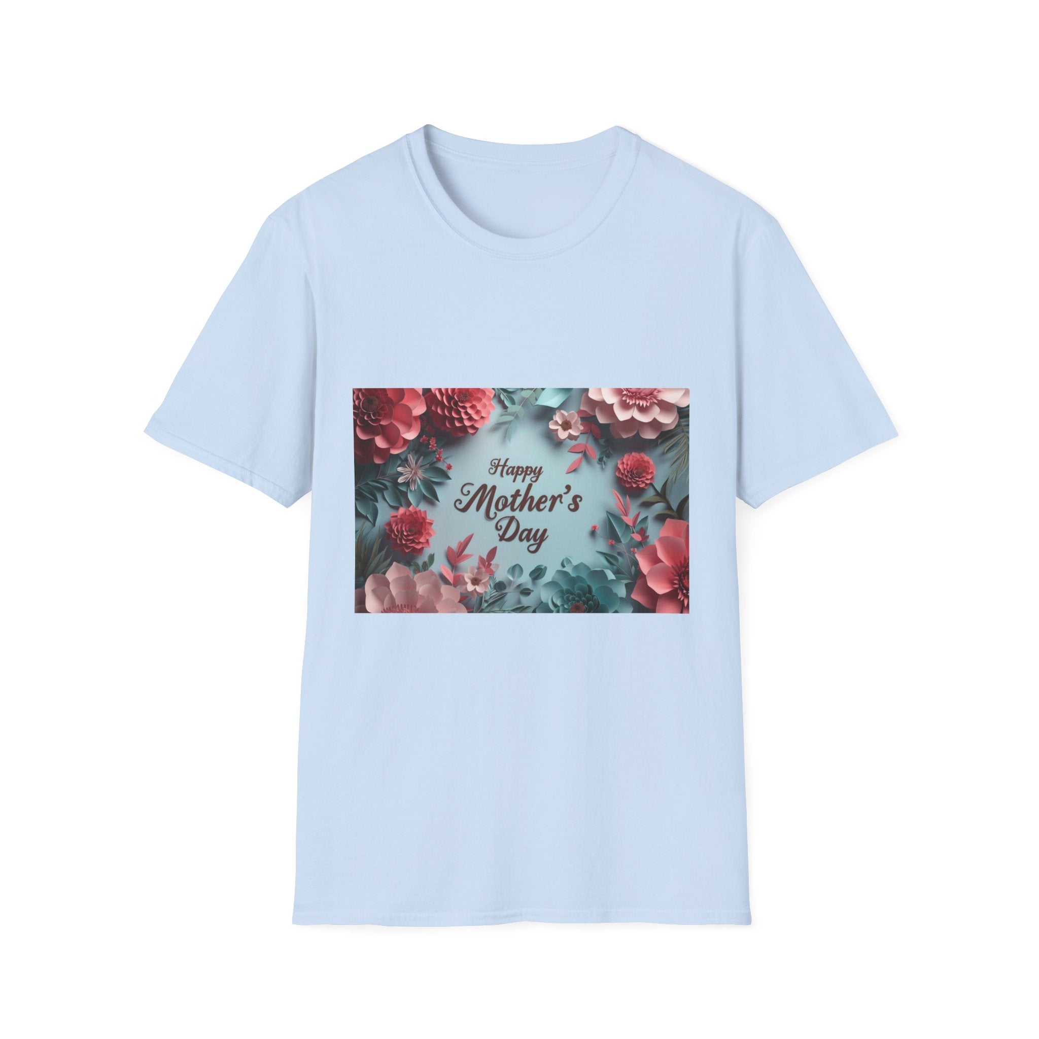 Mother's Day Floral T-Shirt — "Happy Mother's Day" Garden Bouquet Tee