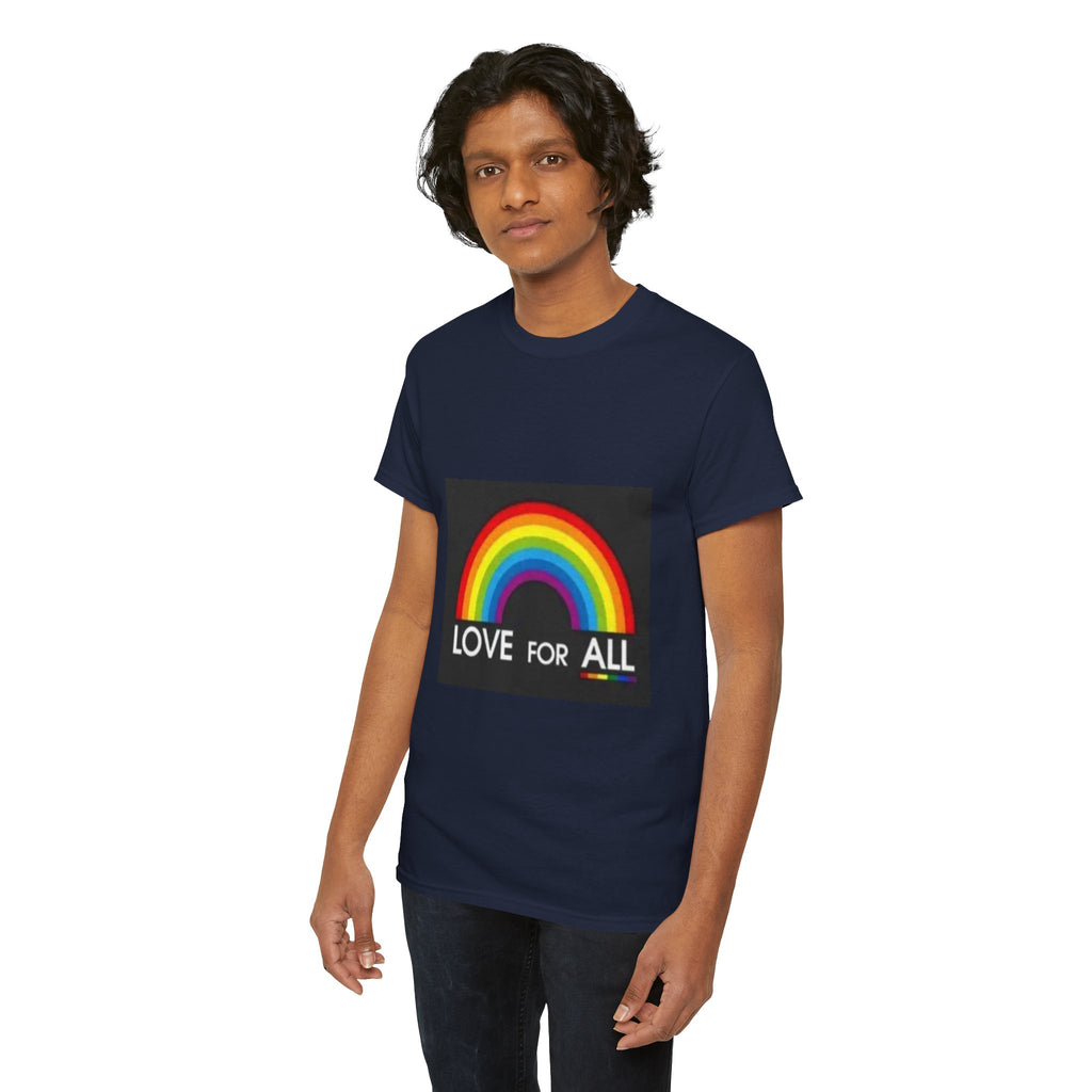 T-Shirt — 'Love For All' Rainbow Pride Tee