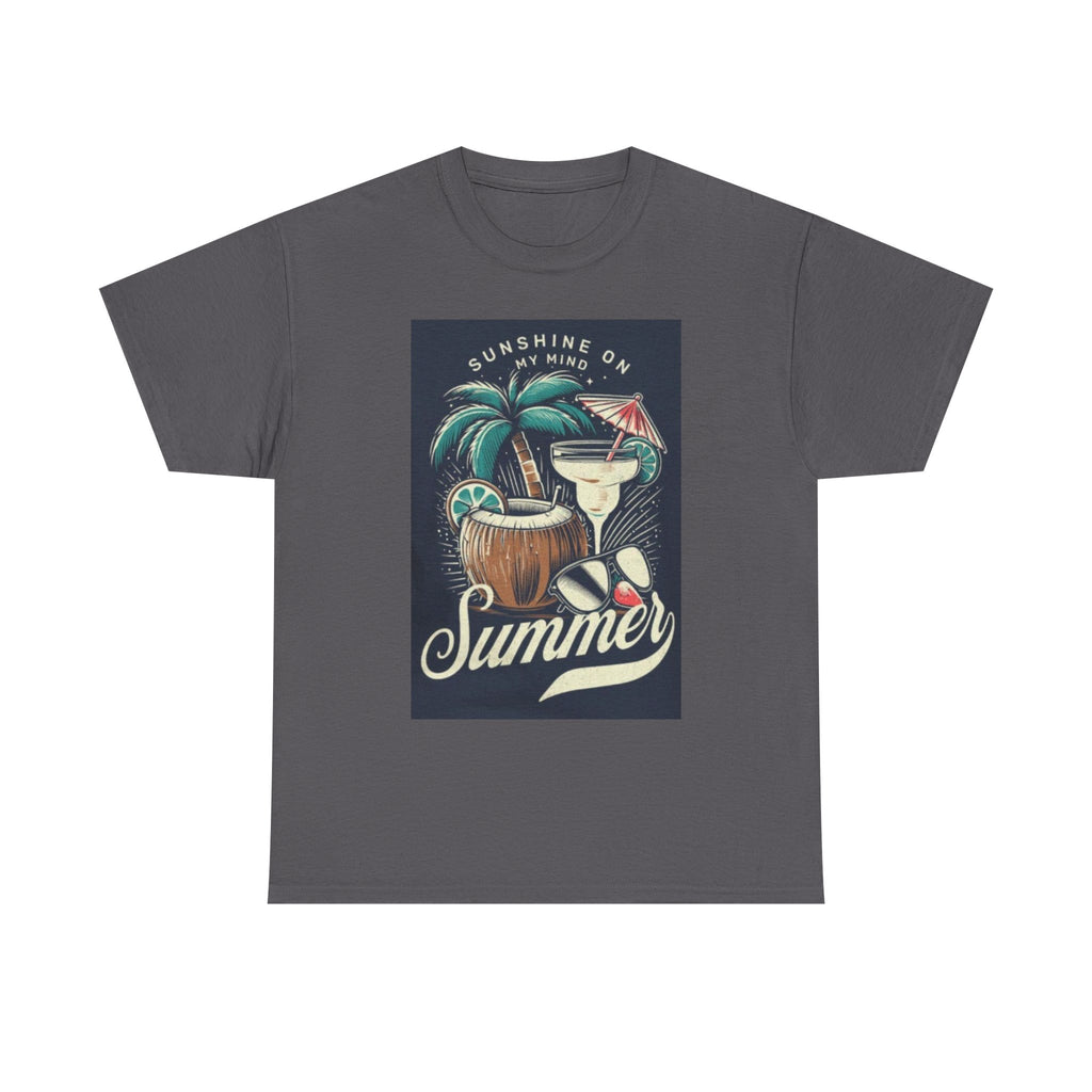 Summer Cocktail Tee — "Sunshine On My Mind" Tropical Beach T-Shirt