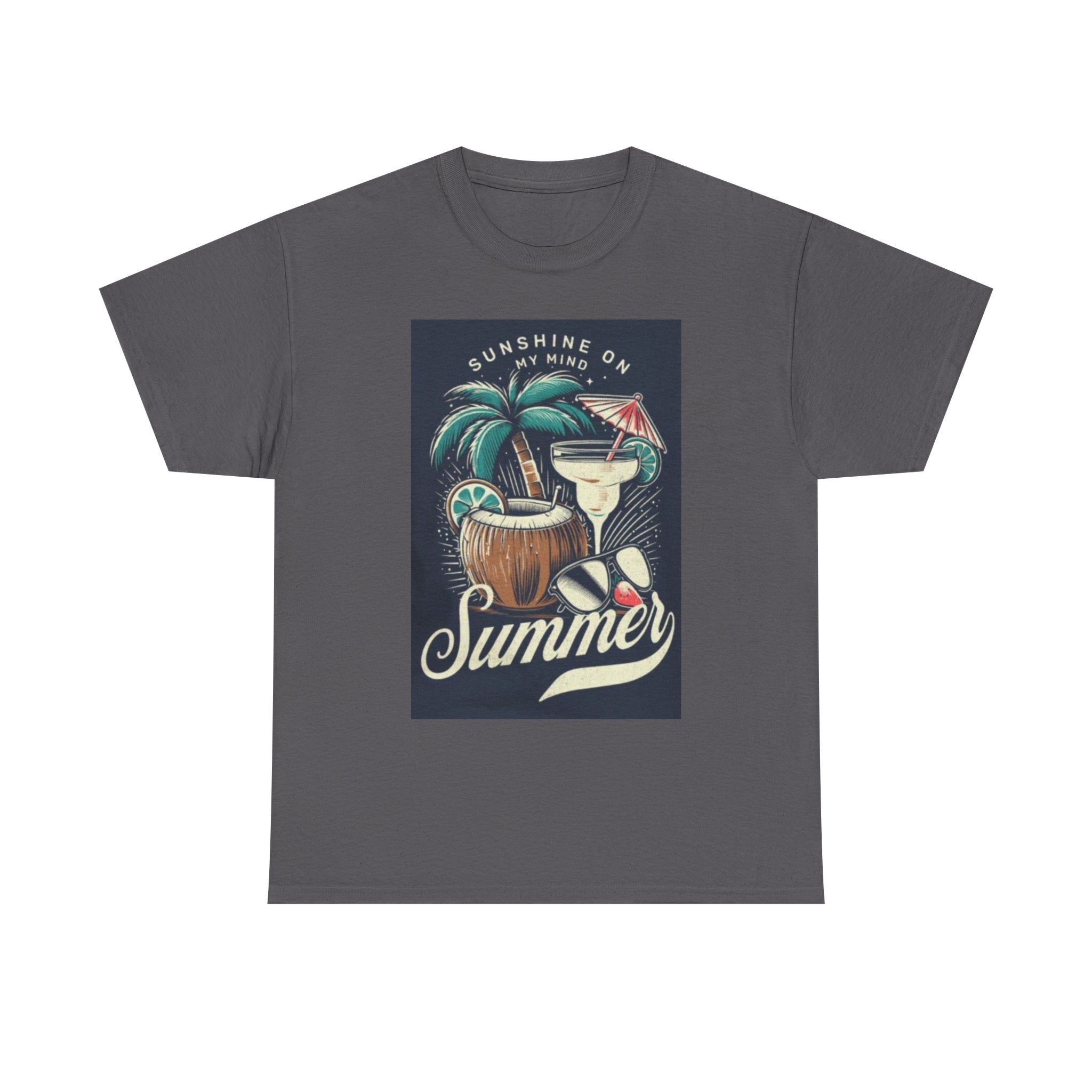 Summer Cocktail Tee — "Sunshine On My Mind" Tropical Beach T-Shirt