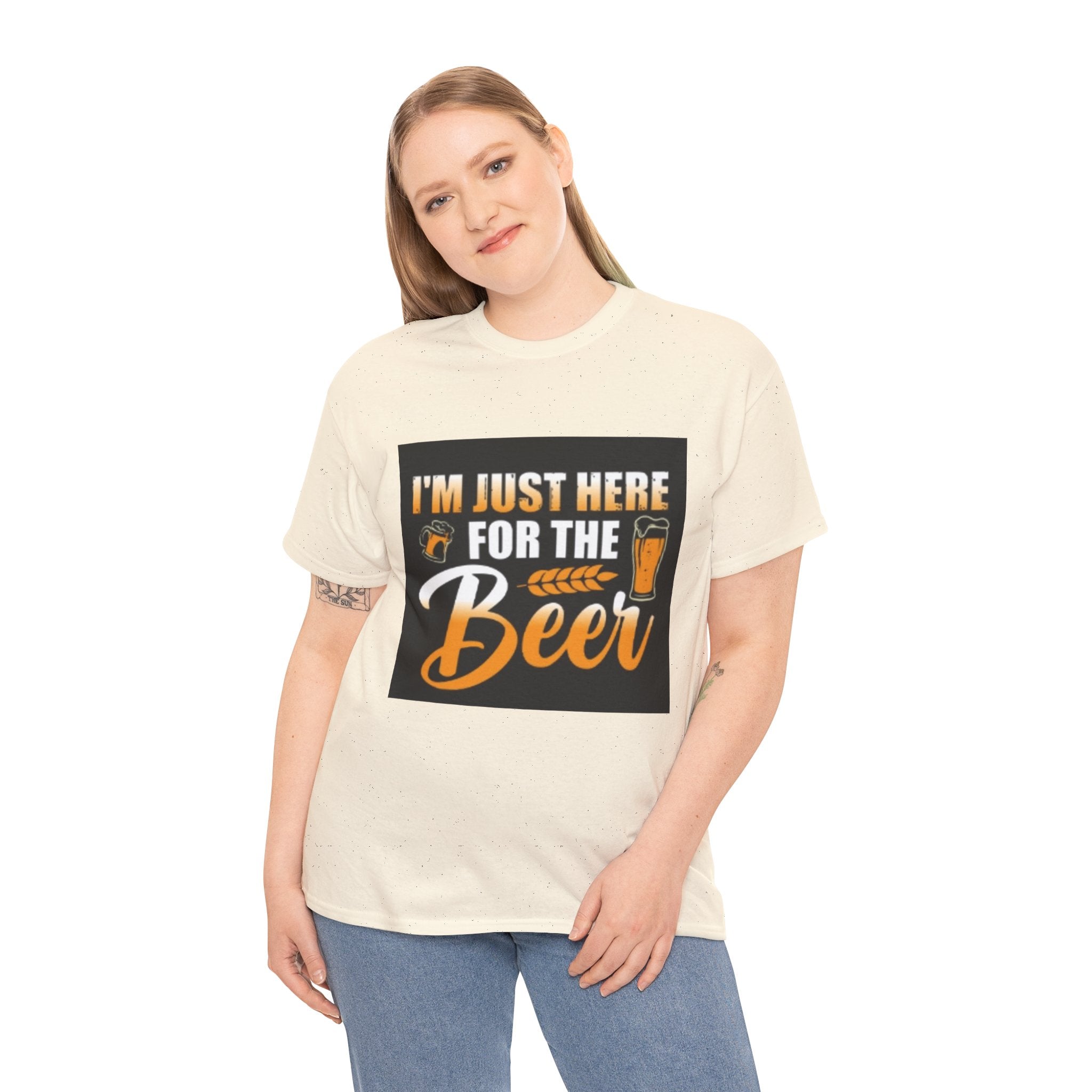 I'm Just Here for the Beer T-Shirt — Funny Beer Drinking Tee for Parties & Oktoberfest