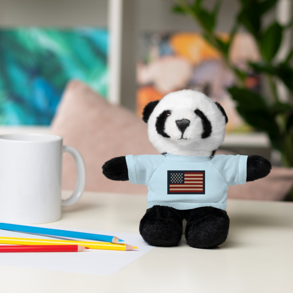 American Flag Teddy Bear with Tee — Patriotic Plush Gift