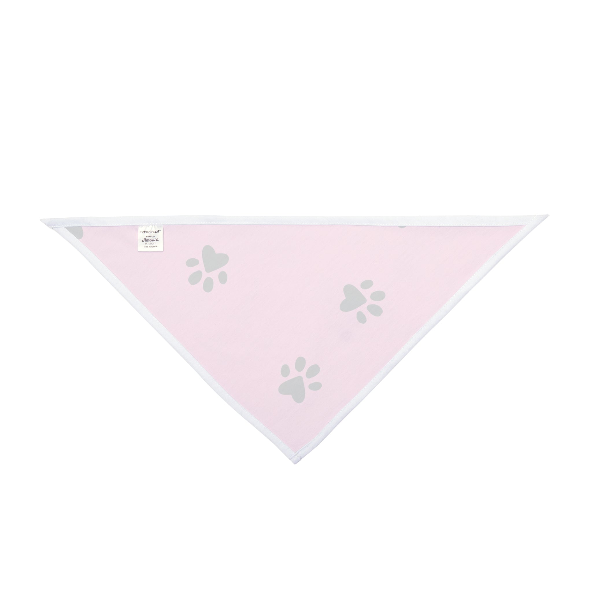 Pink Paw Print Pet Bandana - Cute Dog & Cat Scarf for Daily Wear, Photo Shoots & Gifts