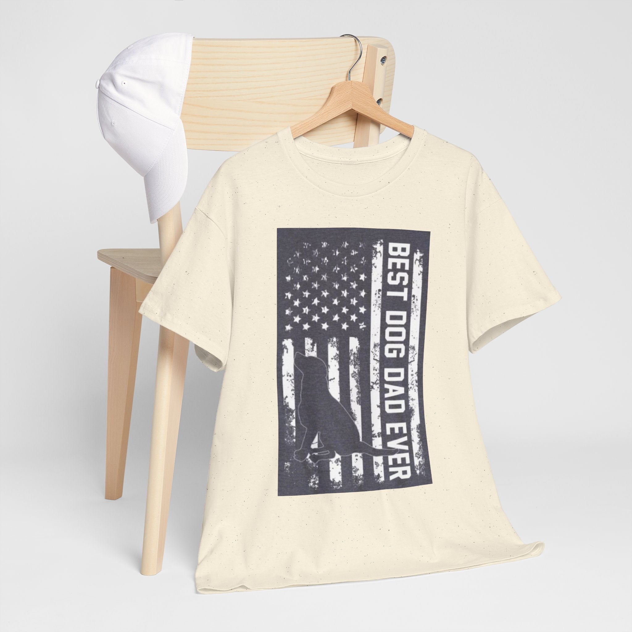 Best Dog Dad Ever T-Shirt – Patriotic American Flag Dog Dad Tee