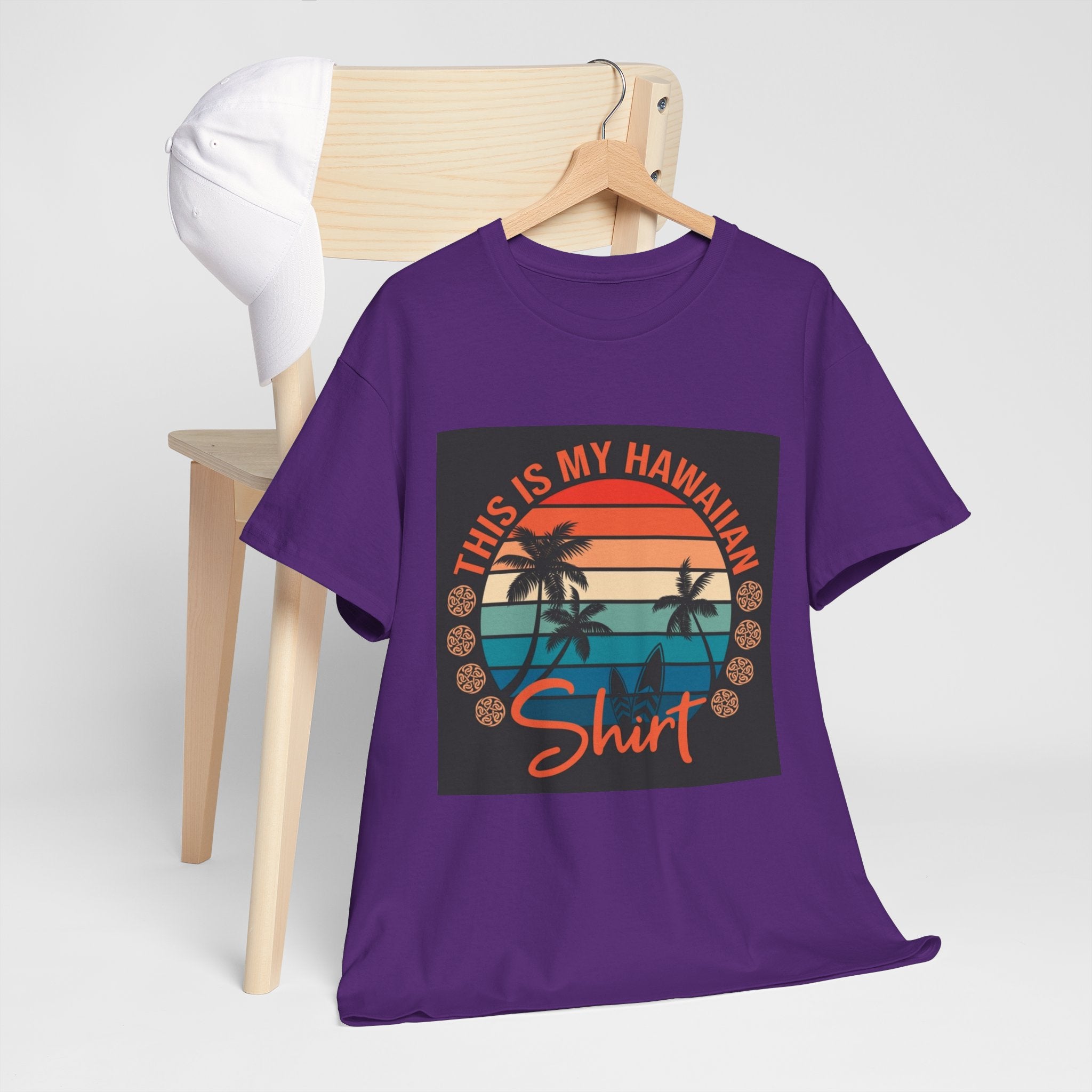 This Is My Hawaiian Shirt Tee — Vintage Sunset Palm Beach T-Shirt