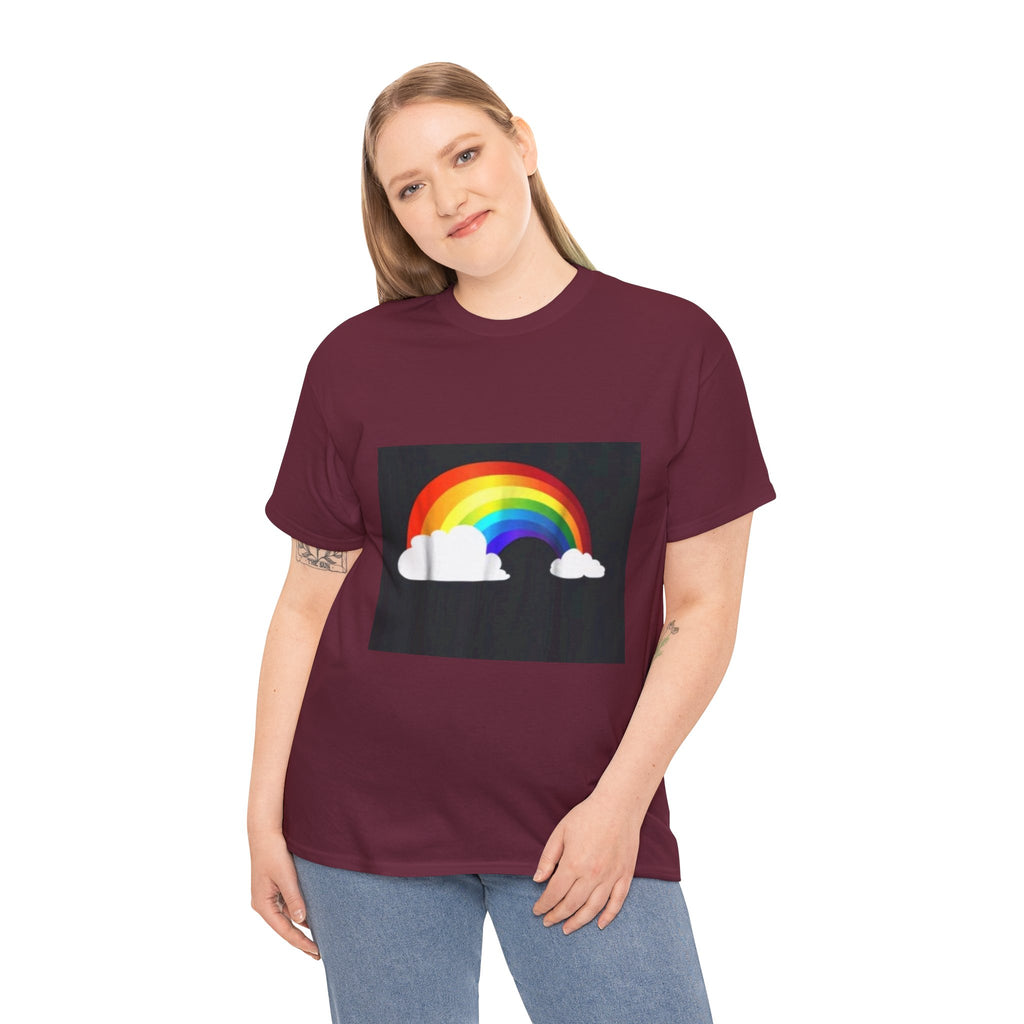 Rainbow Clouds T-Shirt — Bright Pride Graphic Tee