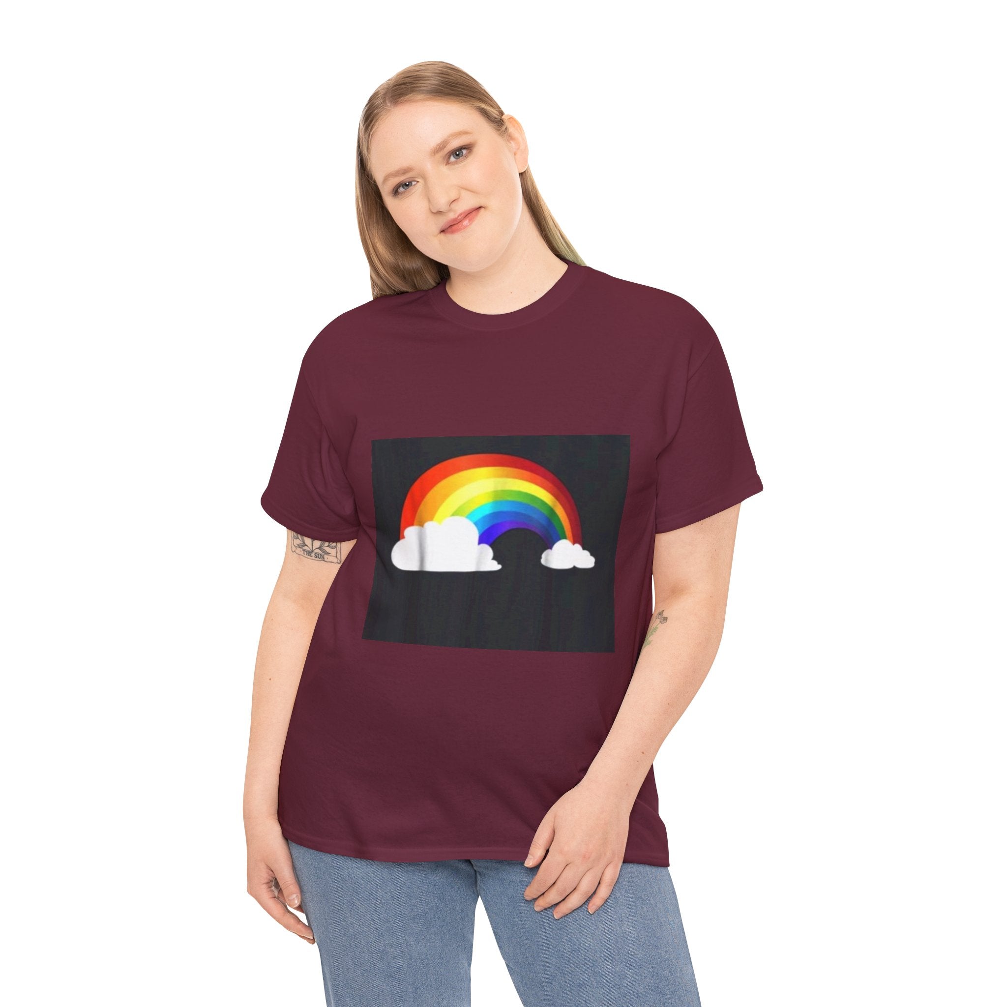 Rainbow Clouds T-Shirt — Bright Pride Graphic Tee