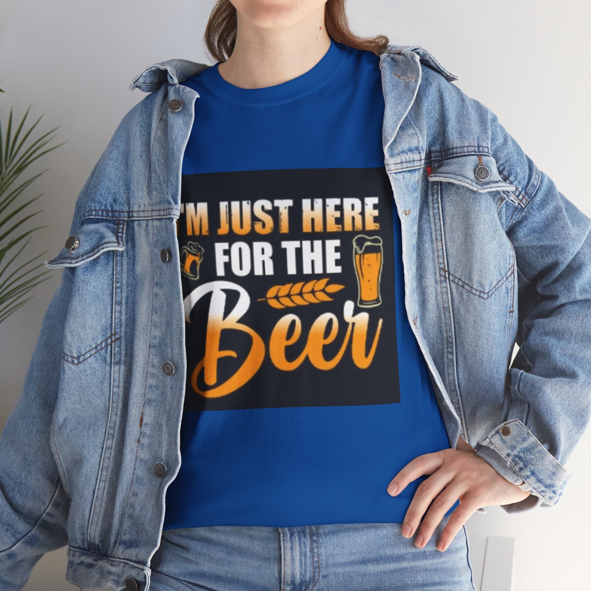 I'm Just Here for the Beer T-Shirt — Funny Beer Drinking Tee for Parties & Oktoberfest