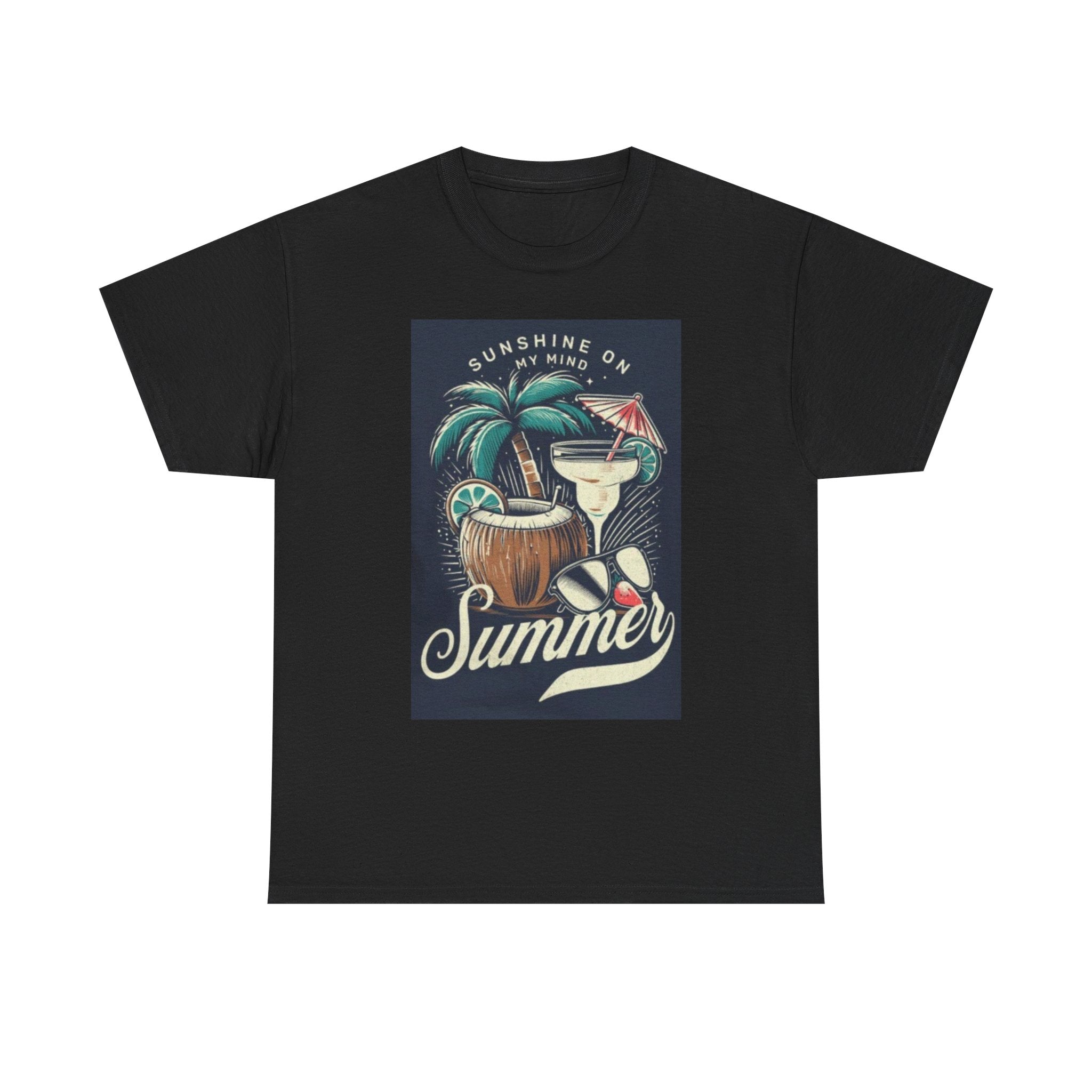 Summer Cocktail Tee — "Sunshine On My Mind" Tropical Beach T-Shirt