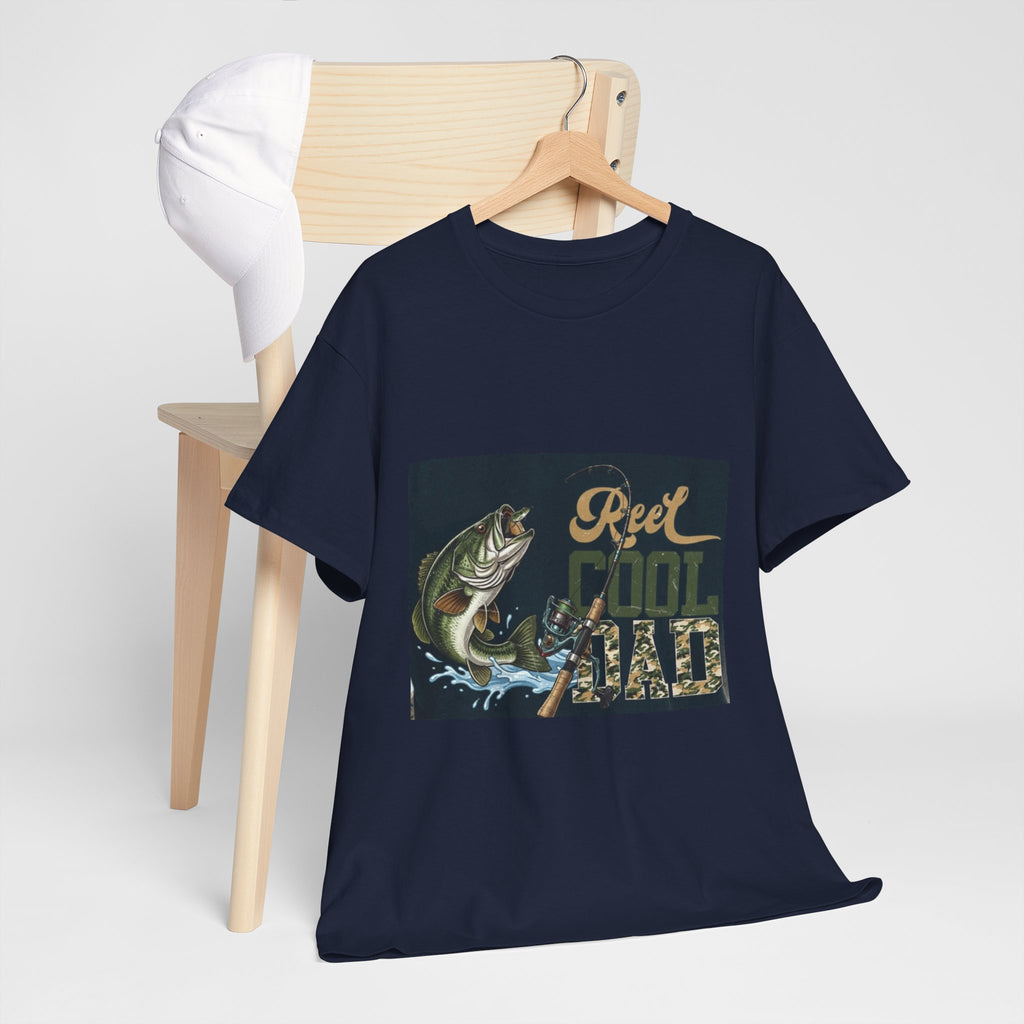 Fishing T-Shirt — "Reel Cool Dad" Graphic Tee