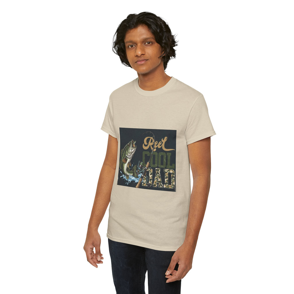 Fishing T-Shirt — "Reel Cool Dad" Graphic Tee