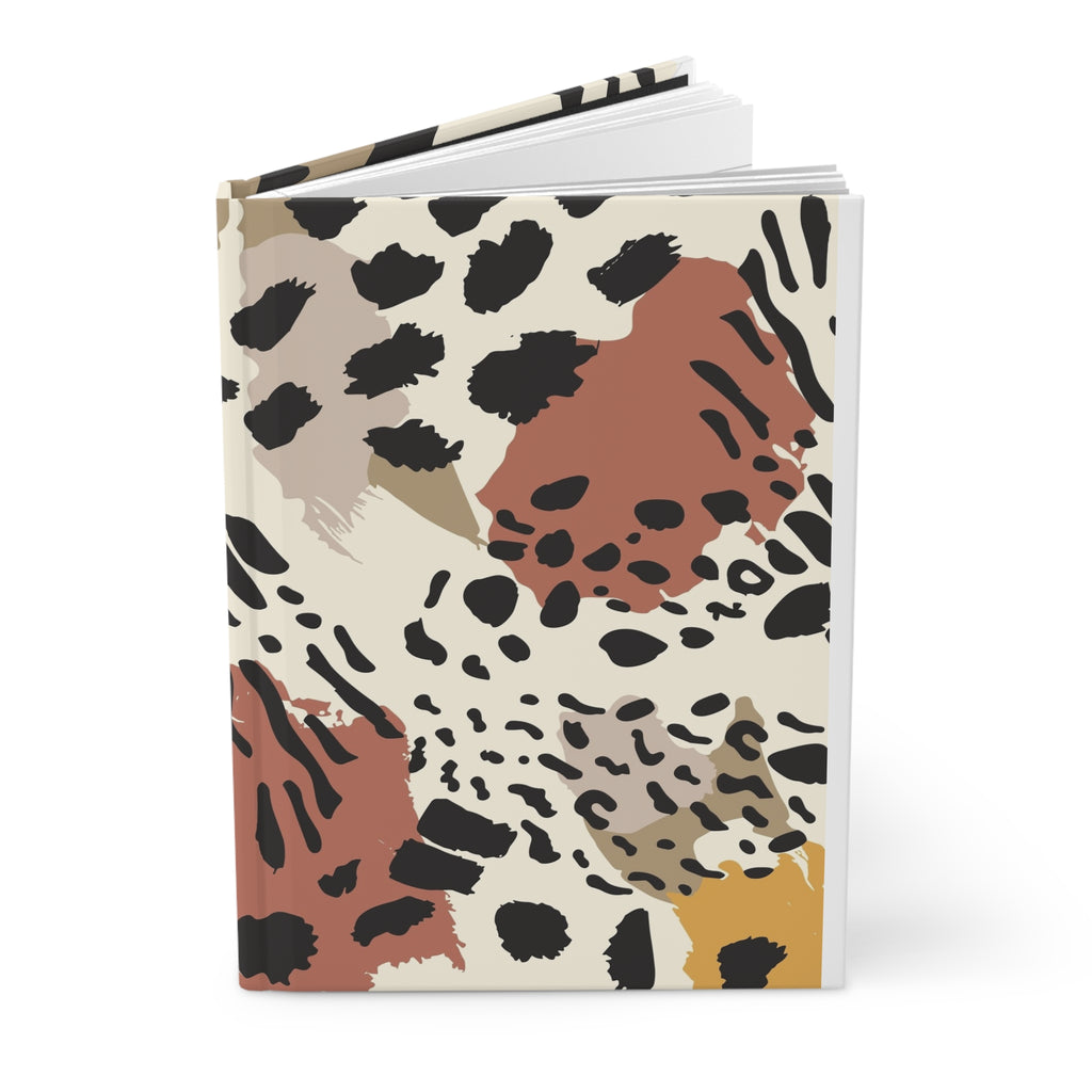 Abstract Animal Print Hardcover Journal
