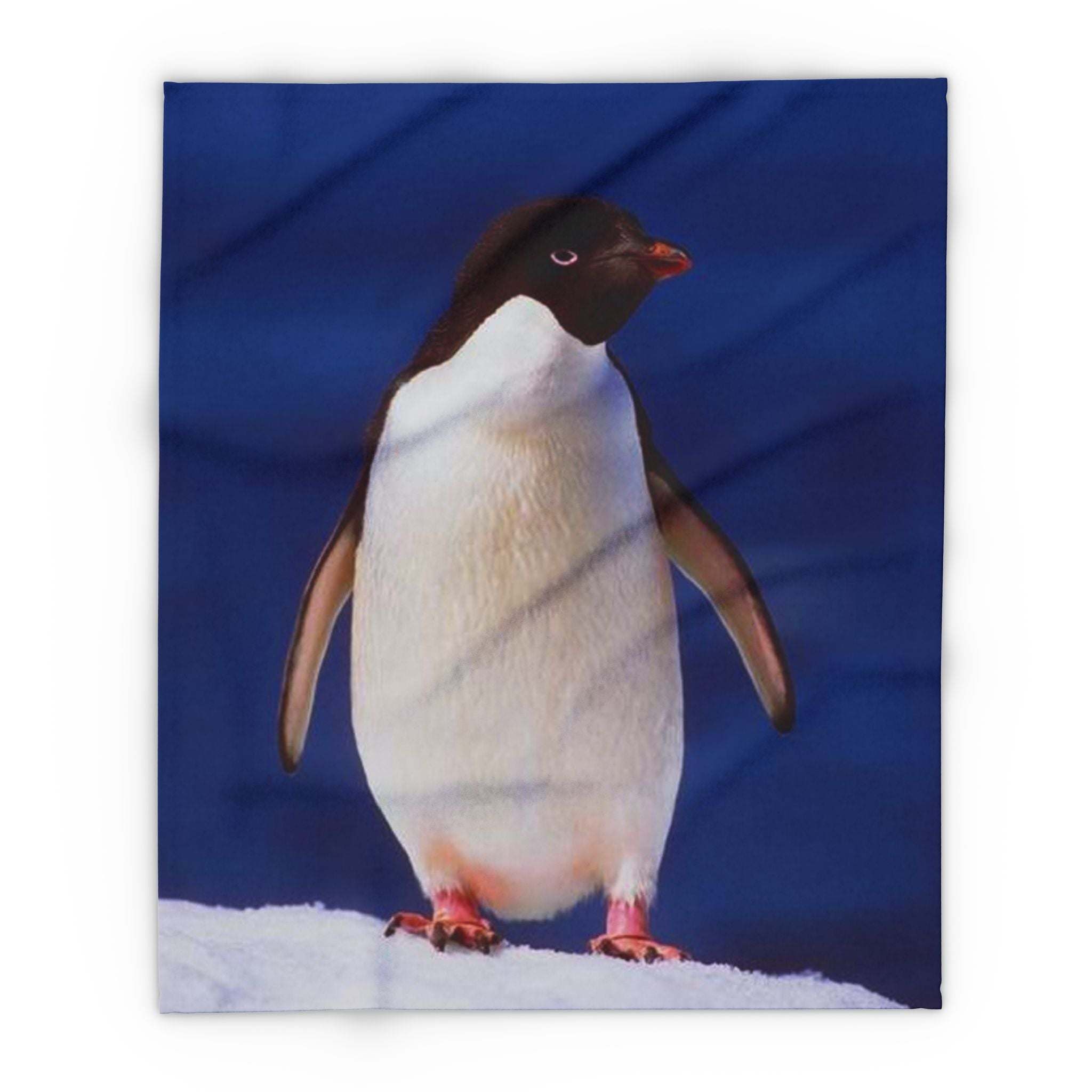 Emperor Penguin Fleece Blanket — Cozy Antarctic Animal Throw