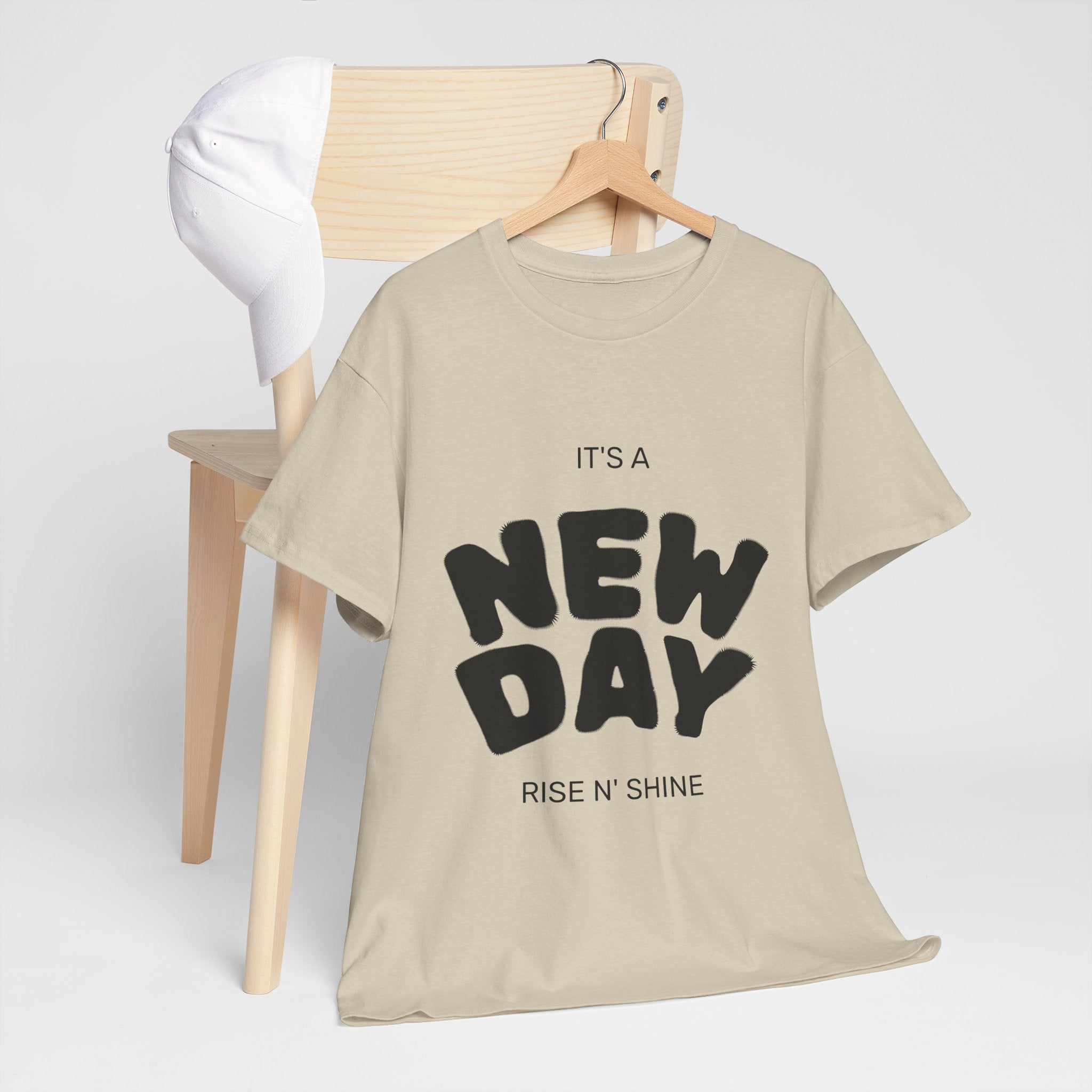 New Day Tee — "It's a New Day, Rise N' Shine" Motivational T-Shirt