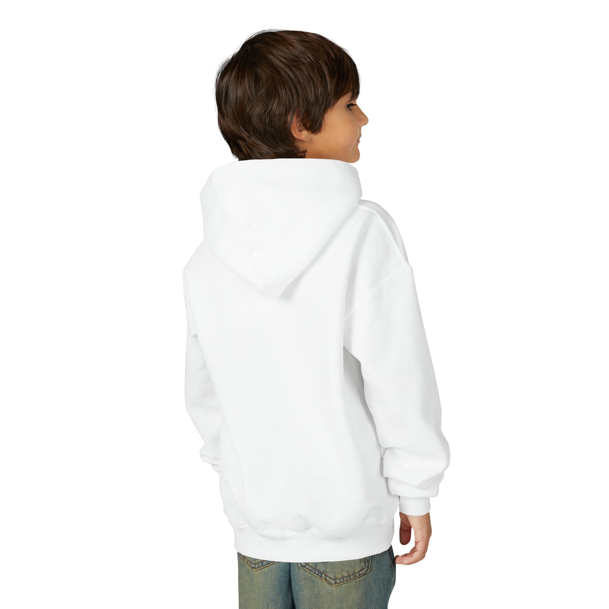 Stay Pawsitive Youth Hoodie – Cute Dog Graphic Kids Sweatshirt