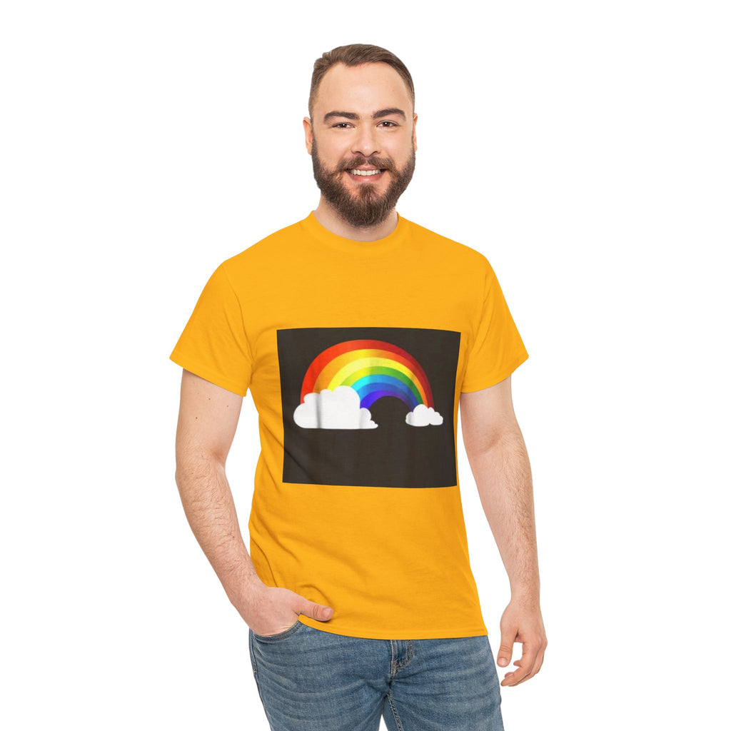 Rainbow Clouds T-Shirt — Bright Pride Graphic Tee