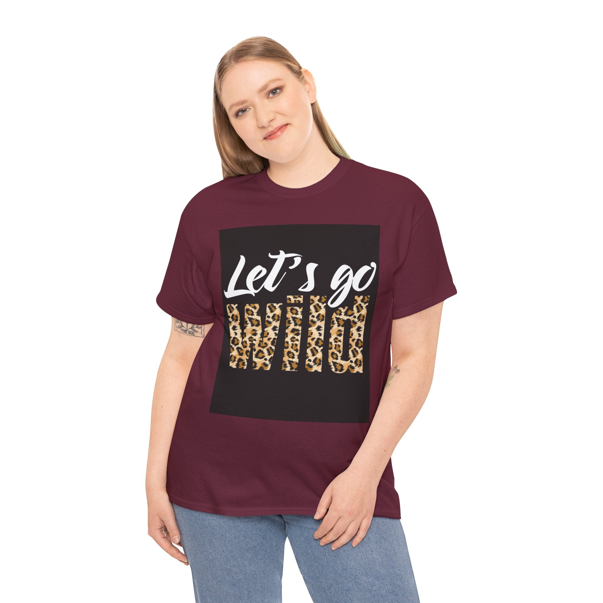 Let's Go Wild Leopard Graphic Tee