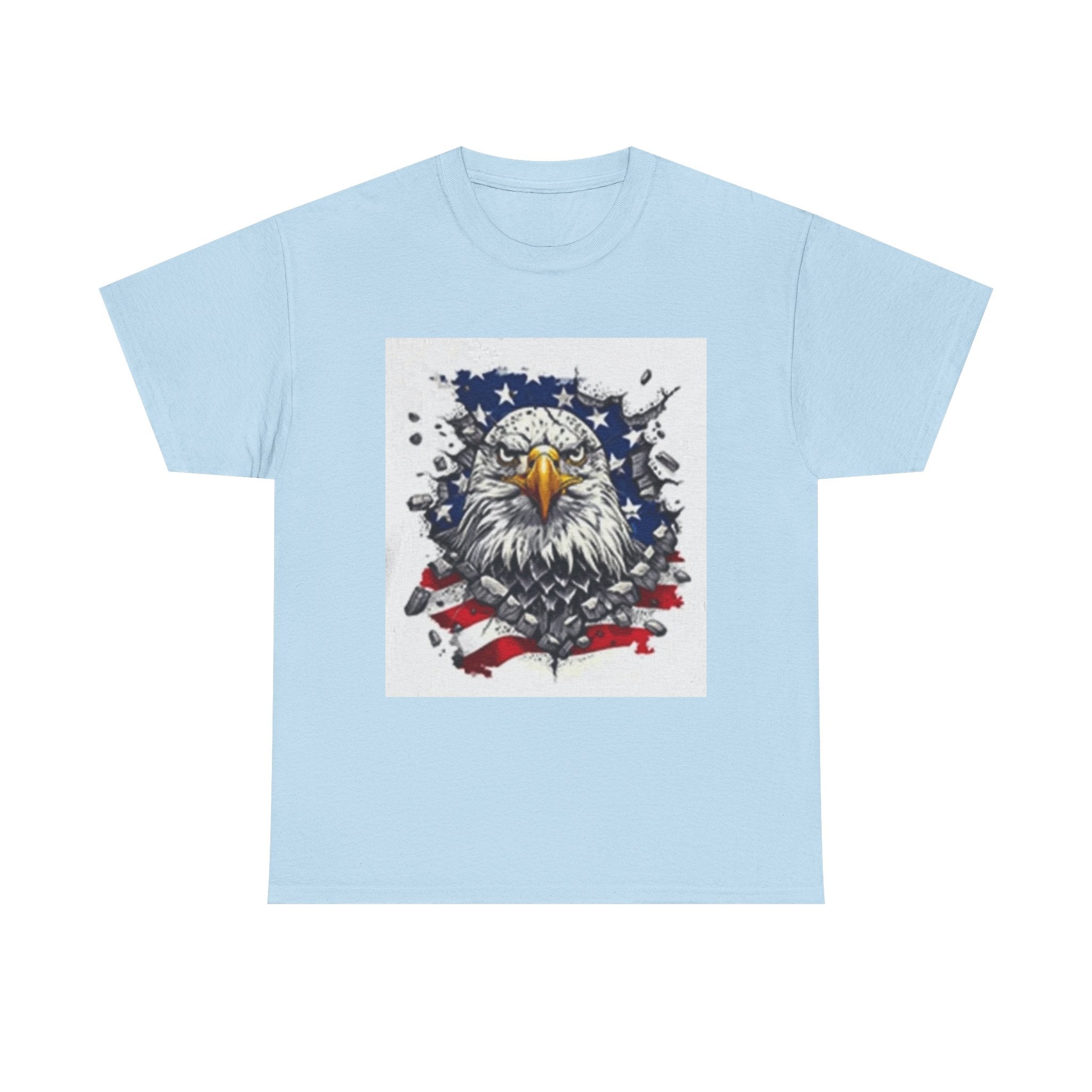 Eagle American Flag T-Shirt — Patriotic Bald Eagle Graphic Tee for 4th of July