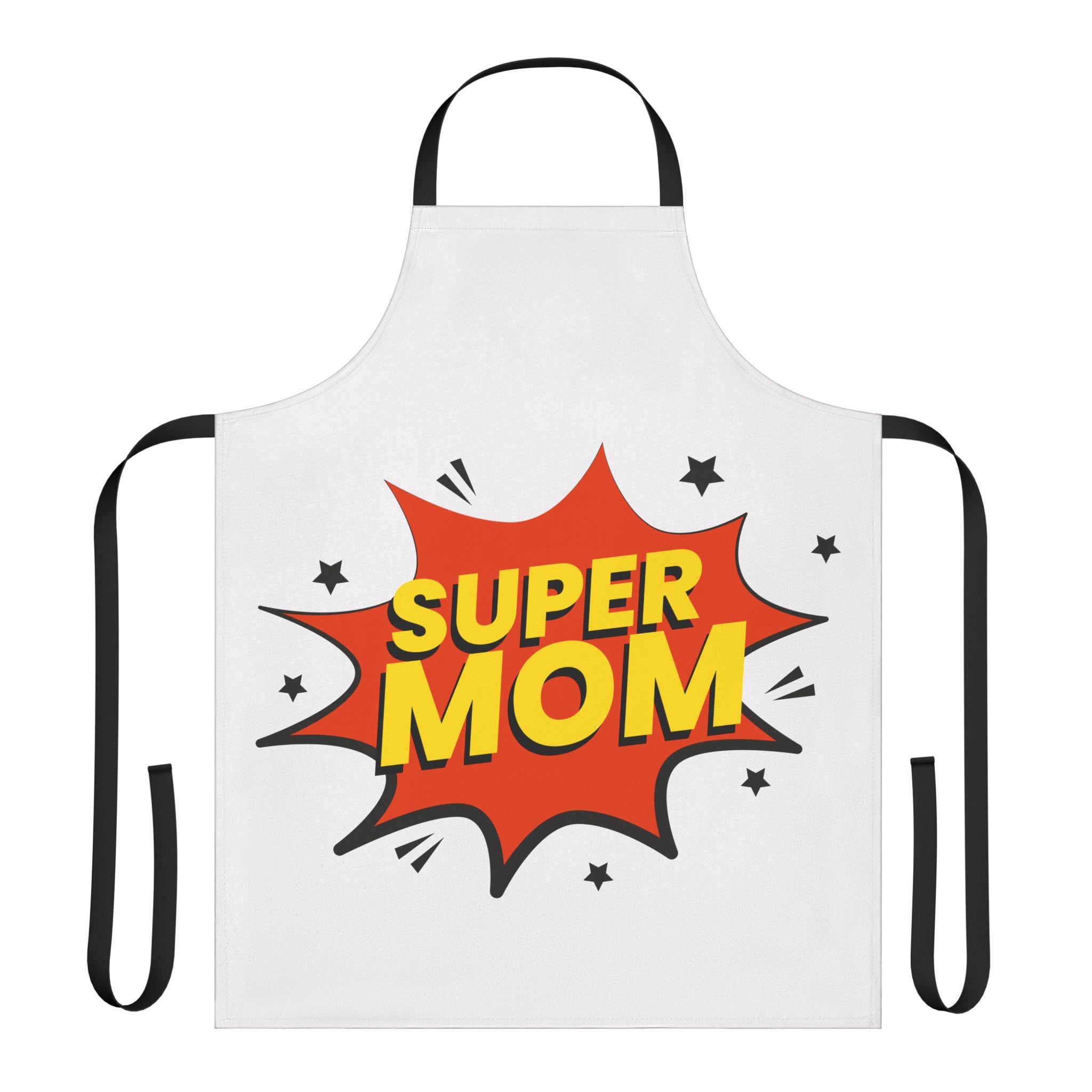 Super Mom Comic-Style Apron — Mother's Day Gift for Baking & BBQ