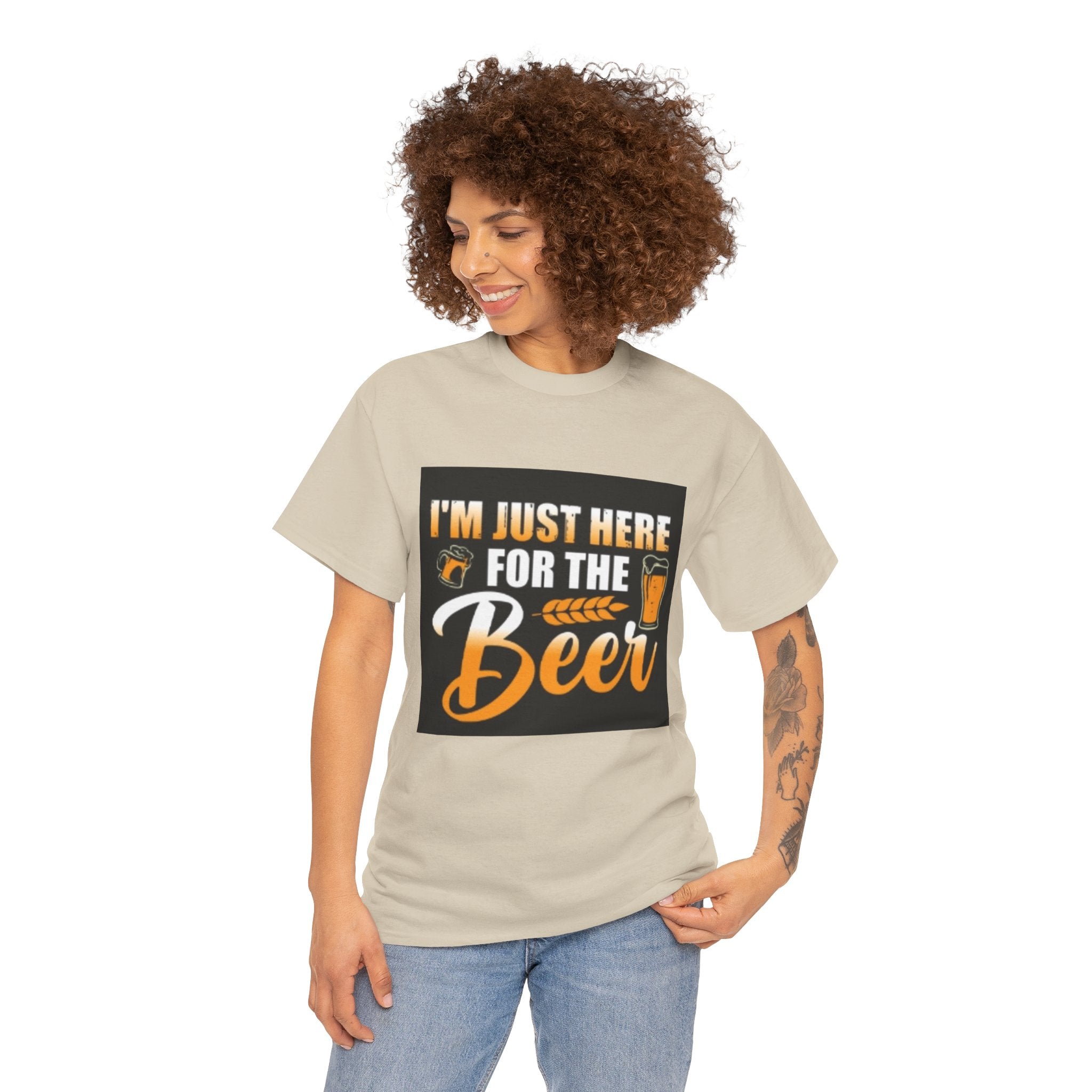 I'm Just Here for the Beer T-Shirt — Funny Beer Drinking Tee for Parties & Oktoberfest
