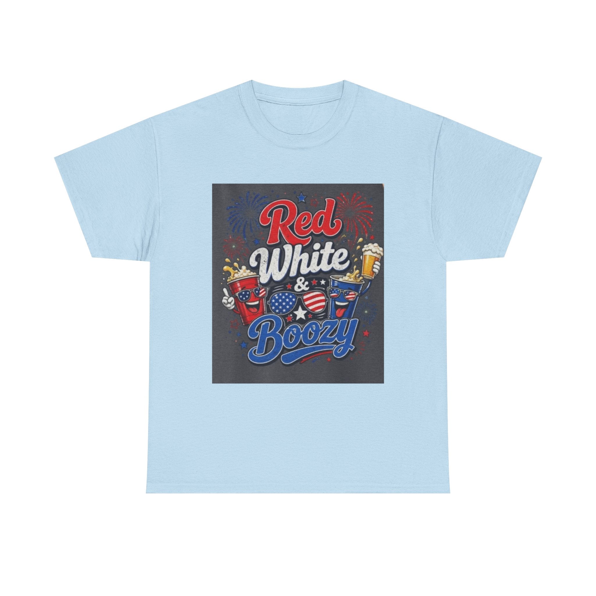 Red White & Boozy T-Shirt – Patriotic 4th of July Party Tee