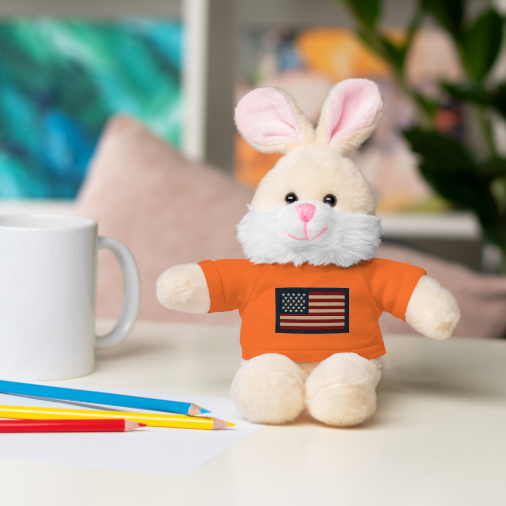 American Flag Teddy Bear with Tee — Patriotic Plush Gift