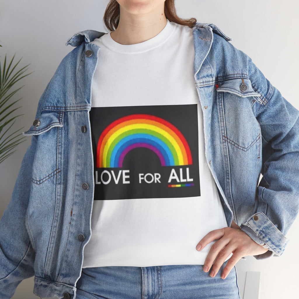 T-Shirt — 'Love For All' Rainbow Pride Tee