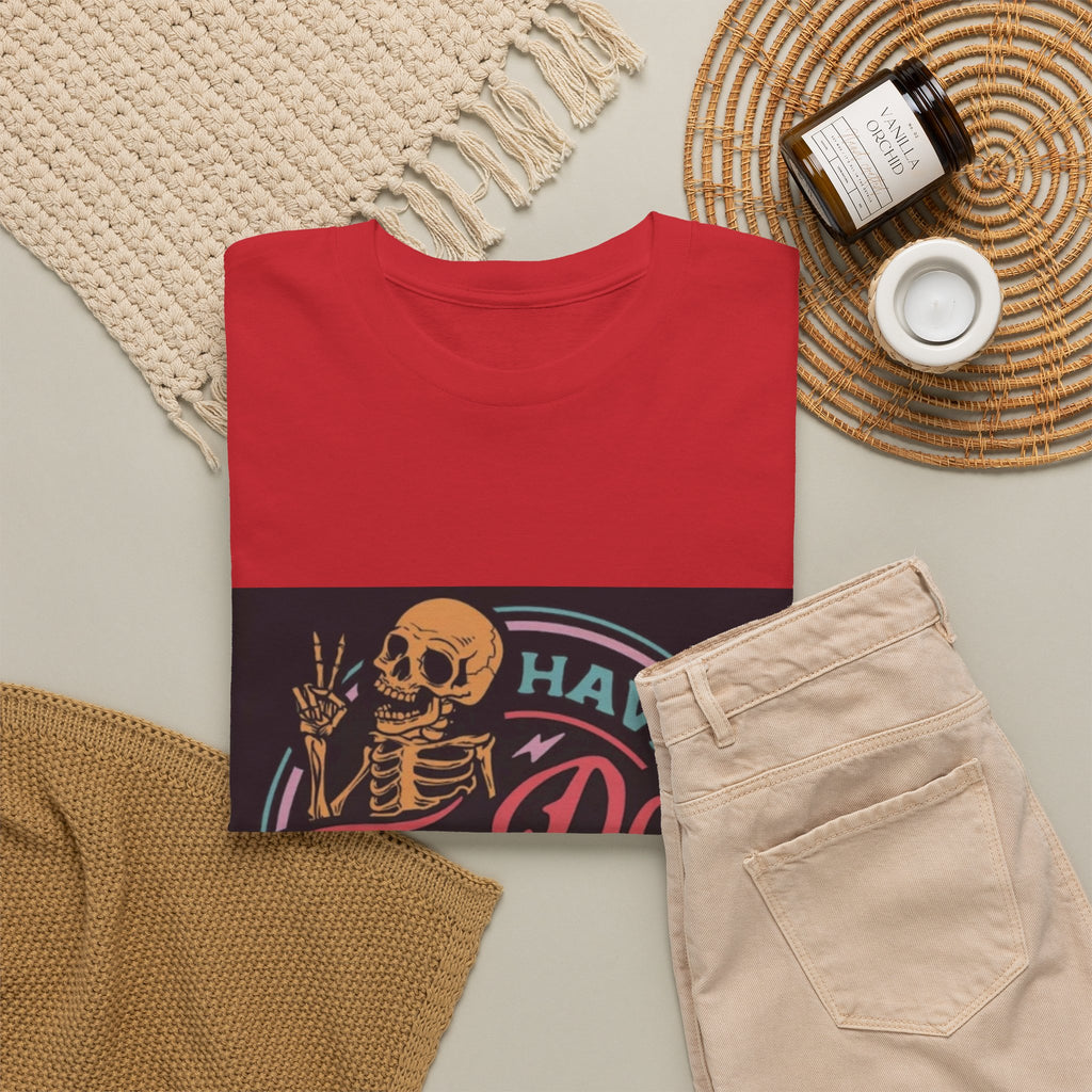 Have The Day You Deserve T-Shirt — Retro Skeleton Graphic Tee