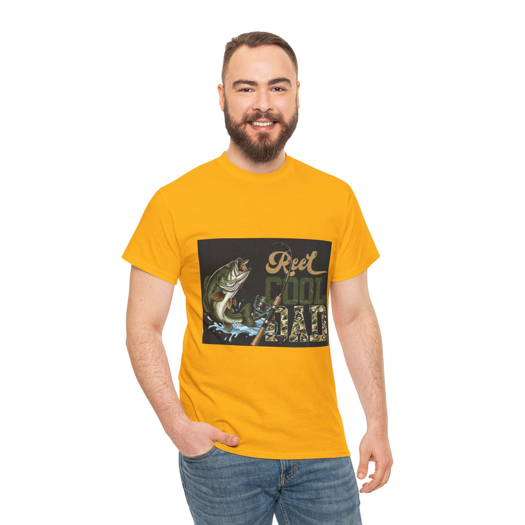 Fishing T-Shirt — "Reel Cool Dad" Graphic Tee