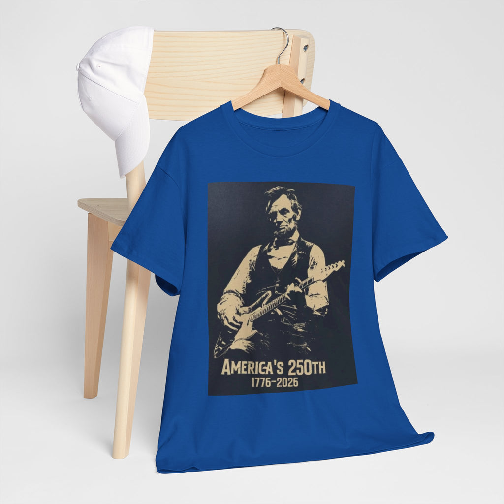 America's 250th Guitar Tee — 1776–2026 Patriotic Rock T‑Shirt